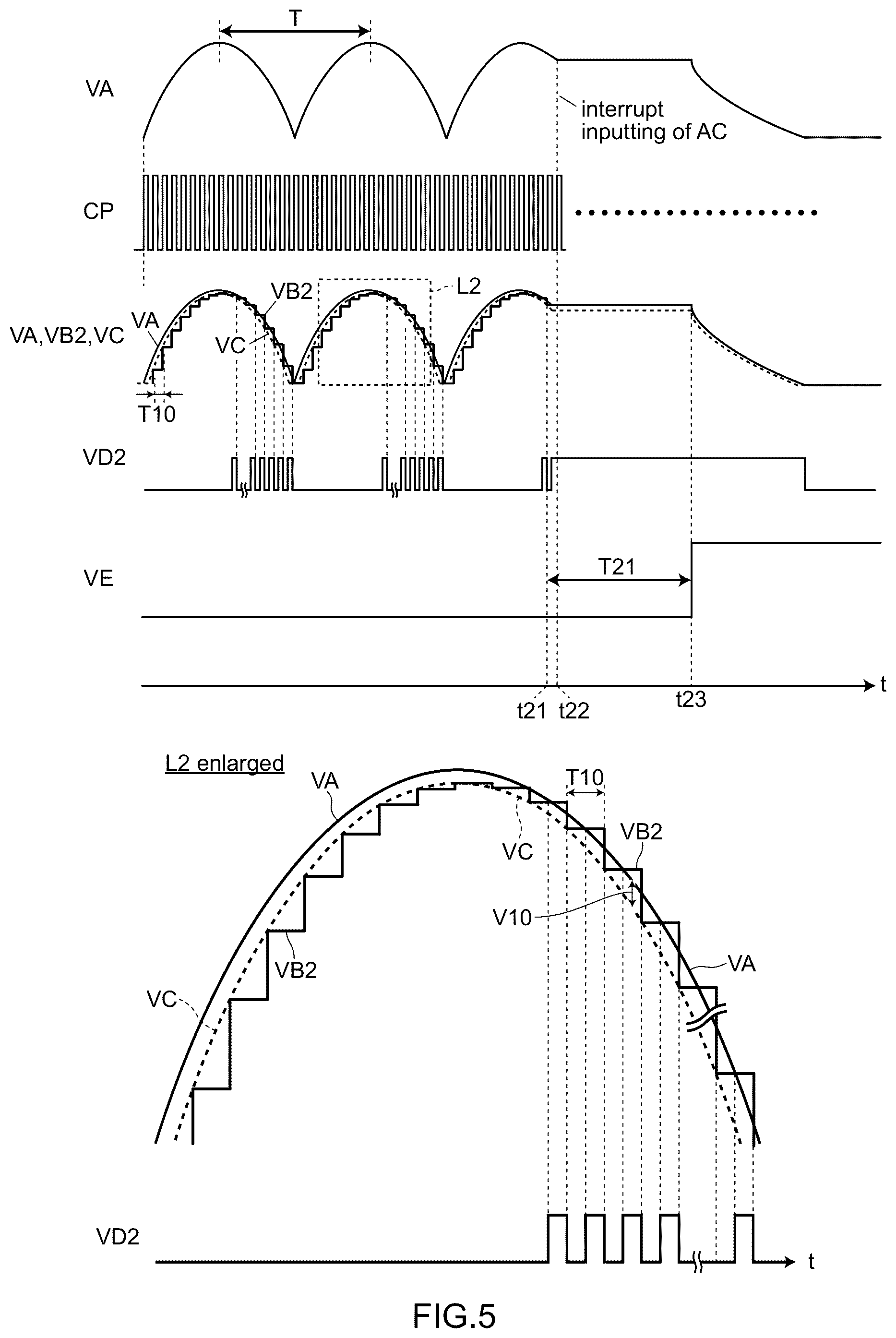 Patent US12308688 Figure 5 – Control circuit and power source device