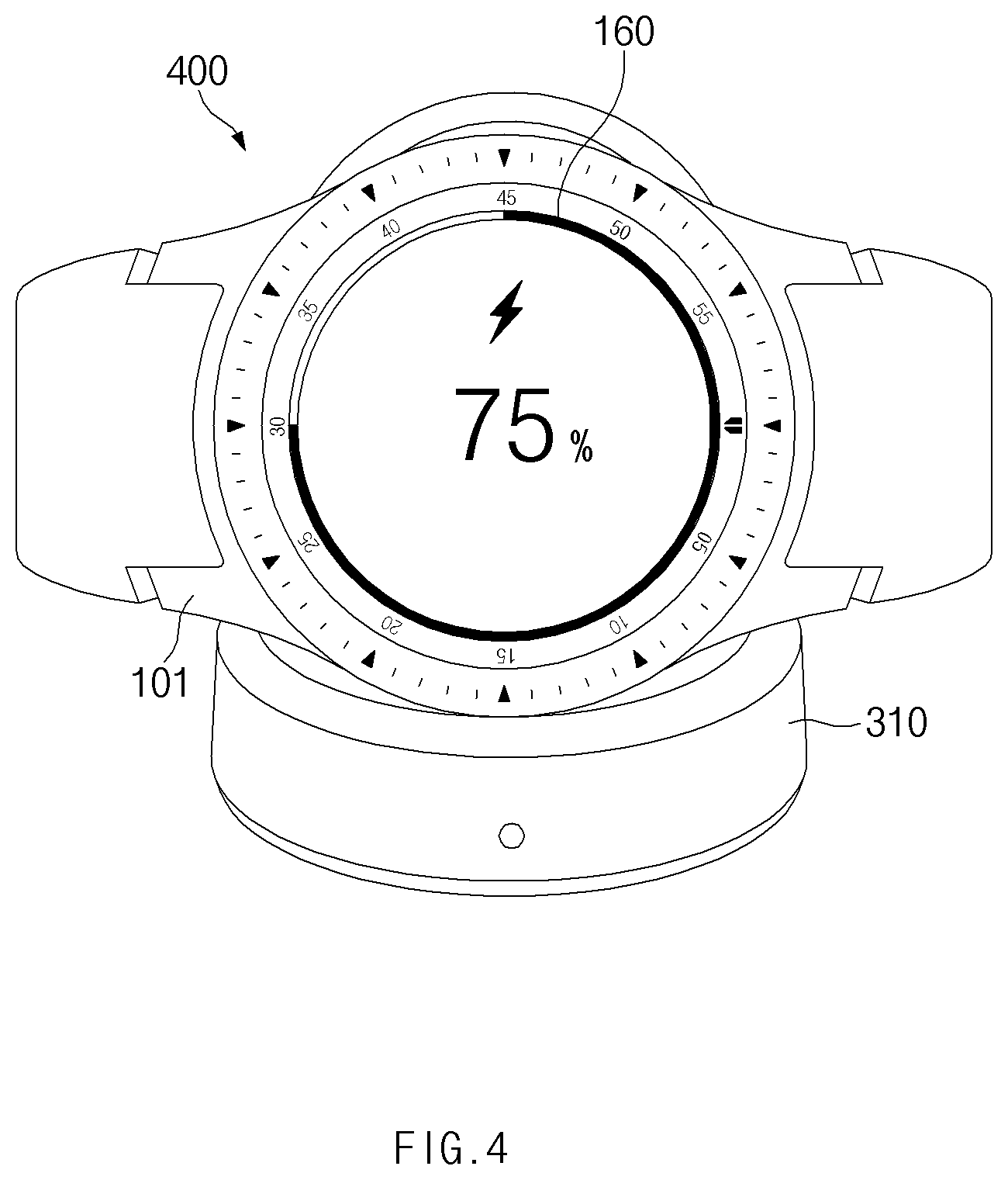 Patent US12308690 Figure 4 – Electronic device and control method therefor