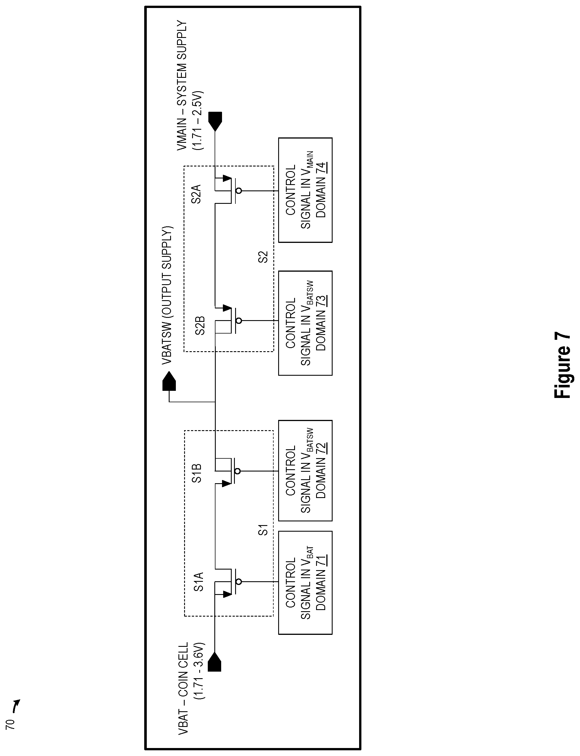 Patent US12308698 Figure 7 – Robust fail-safe system for prolonging the backup battery life in real-time low power MCU systems