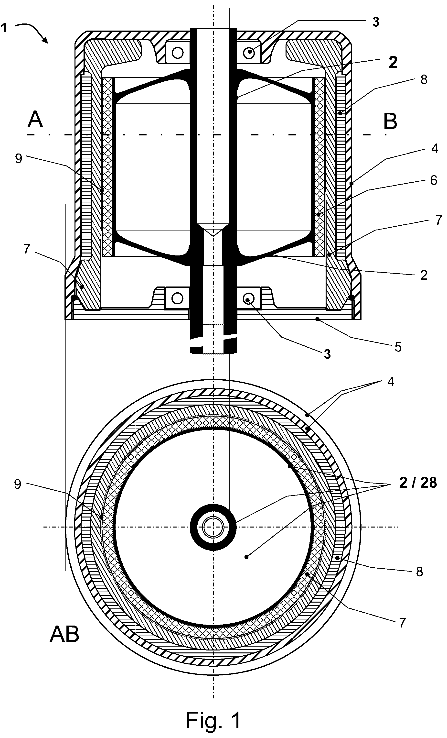 Patent US12308705 Figure 1 – Rotor for an electric machine