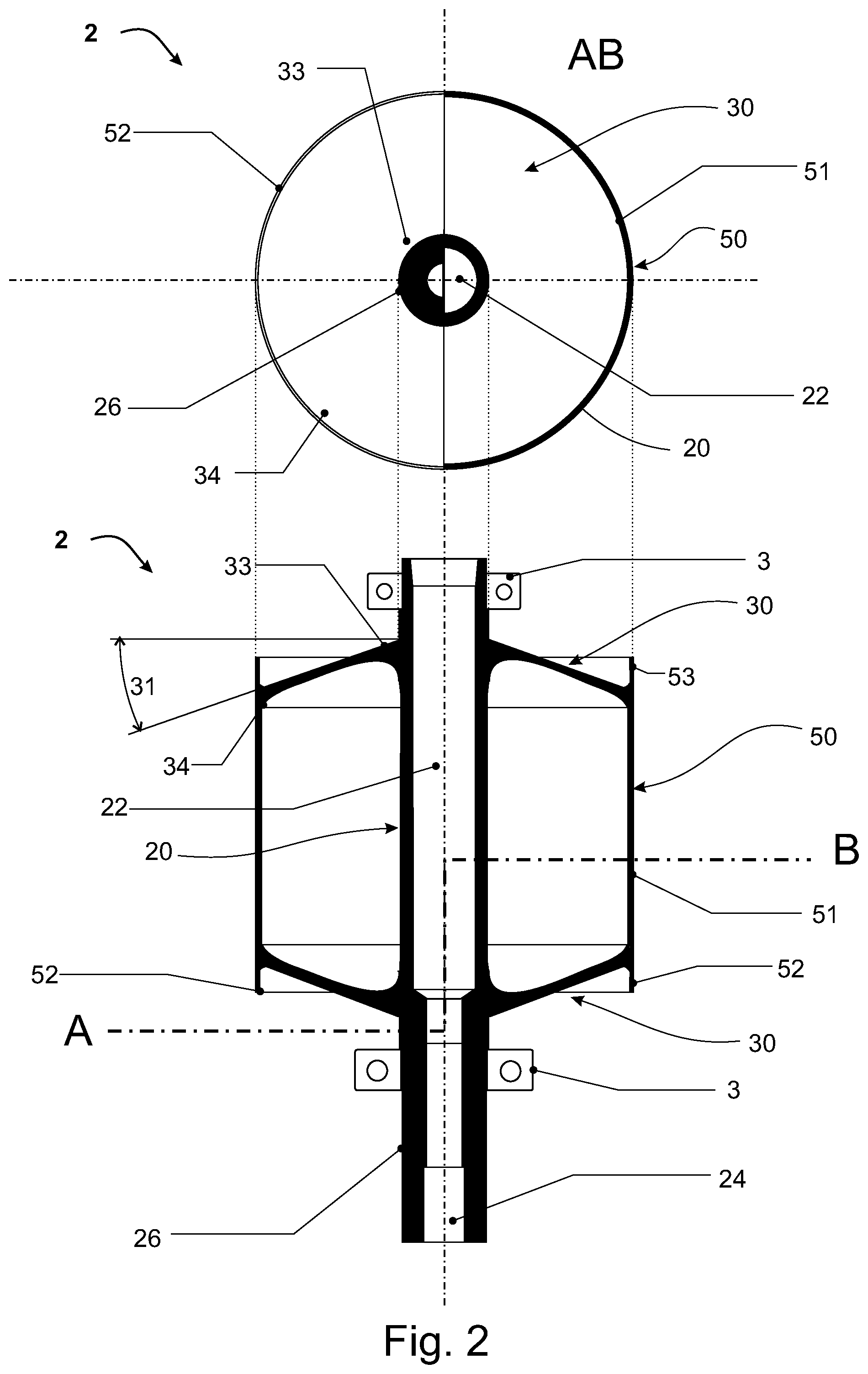 Patent US12308705 Figure 2 – Rotor for an electric machine
