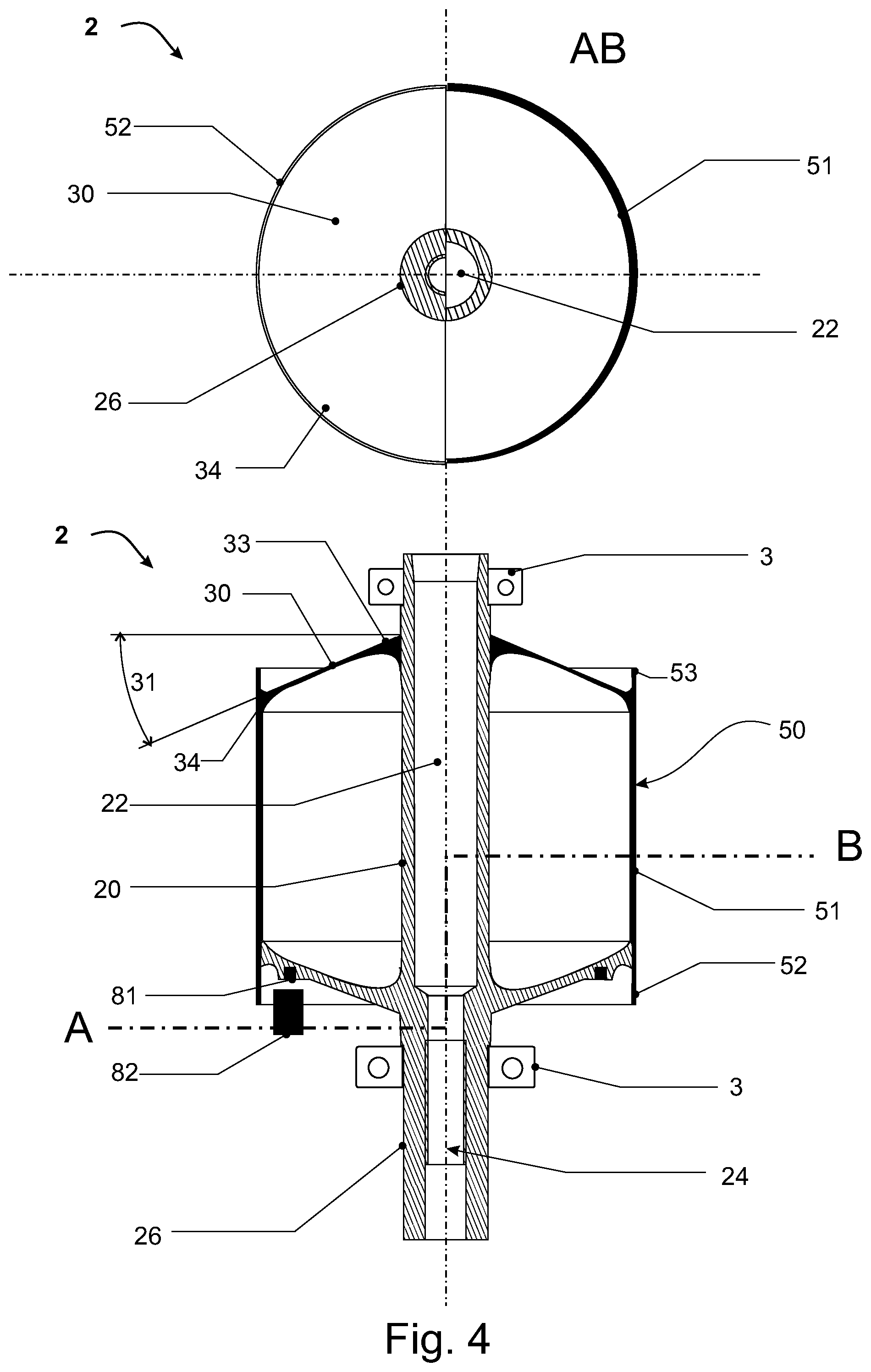 Patent US12308705 Figure 4 – Rotor for an electric machine