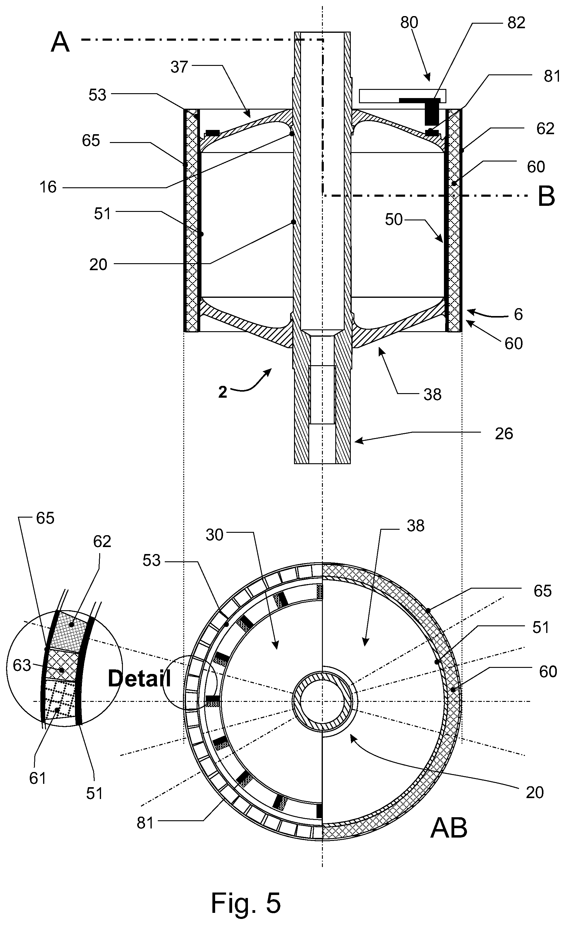 Patent US12308705 Figure 5 – Rotor for an electric machine