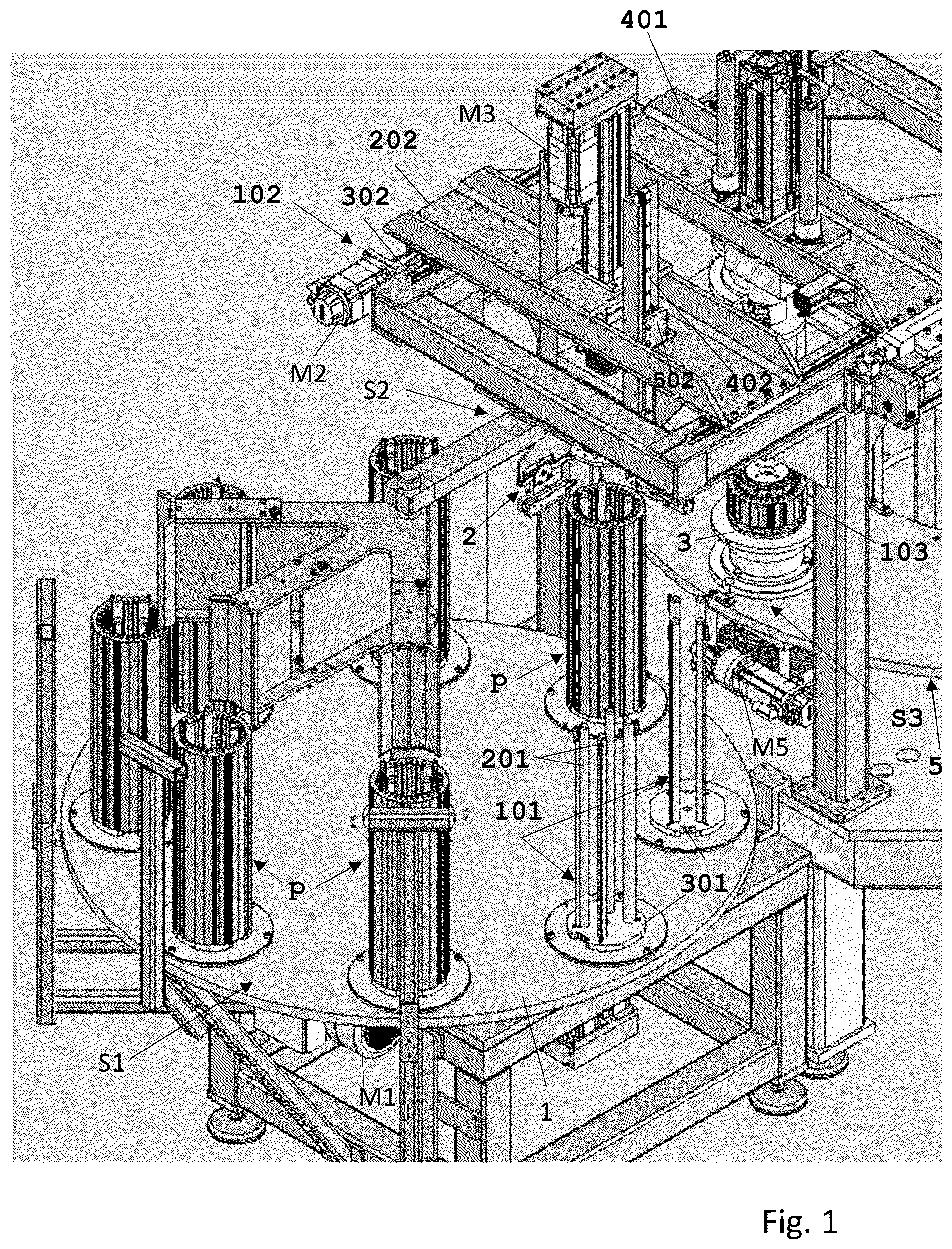 Patent US12308710 — Method and device for automatic formation of bundles of metal laminations — Figure 1