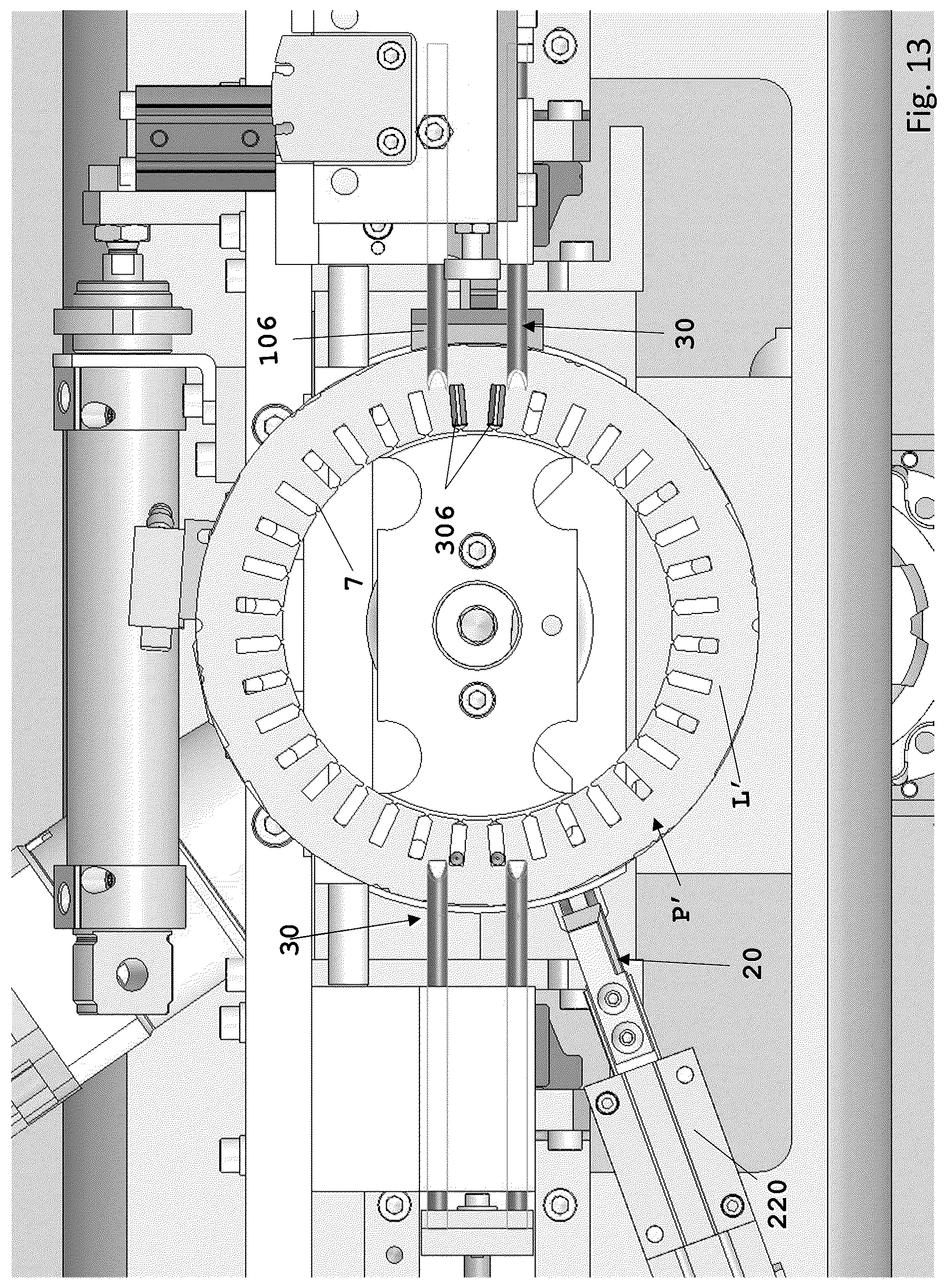 Patent US12308710 Figure 13 – Method and device for automatic formation of bundles of metal laminations