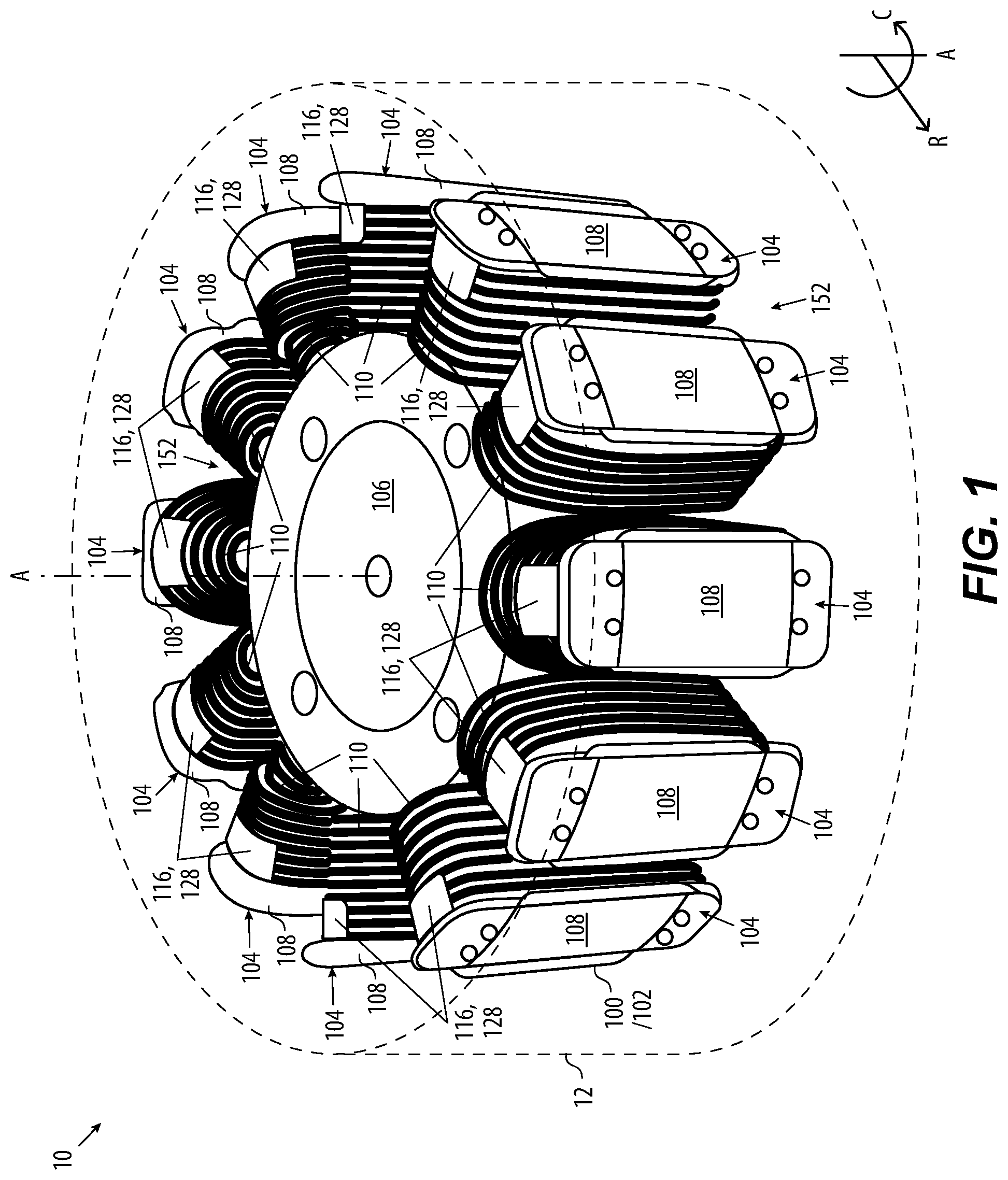 Patent US12308714 Figure 1 – Winding stability for electric machines
