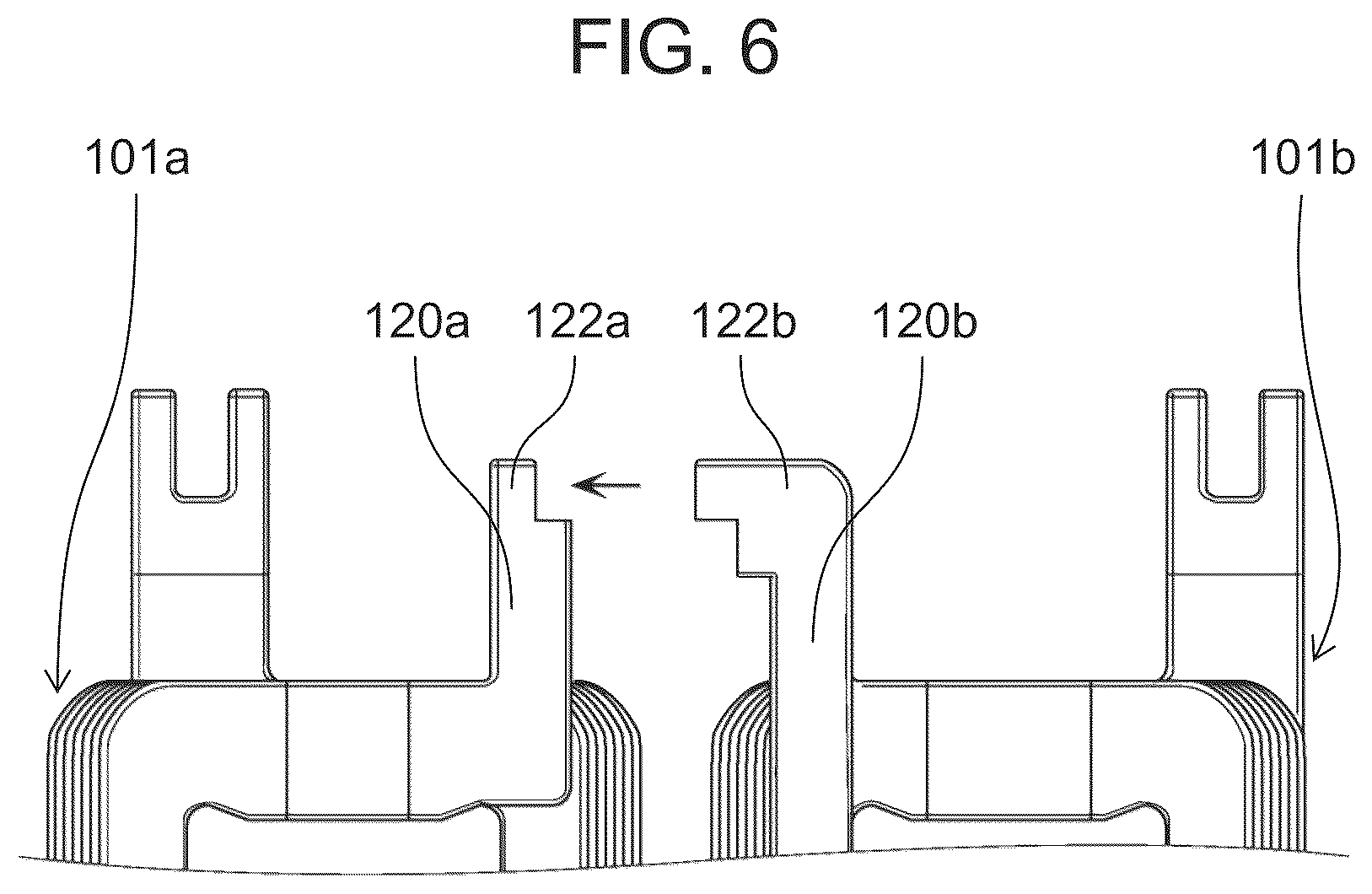 Patent US12308718 Figure 6 – Molded coil, stator, and rotary electric machine