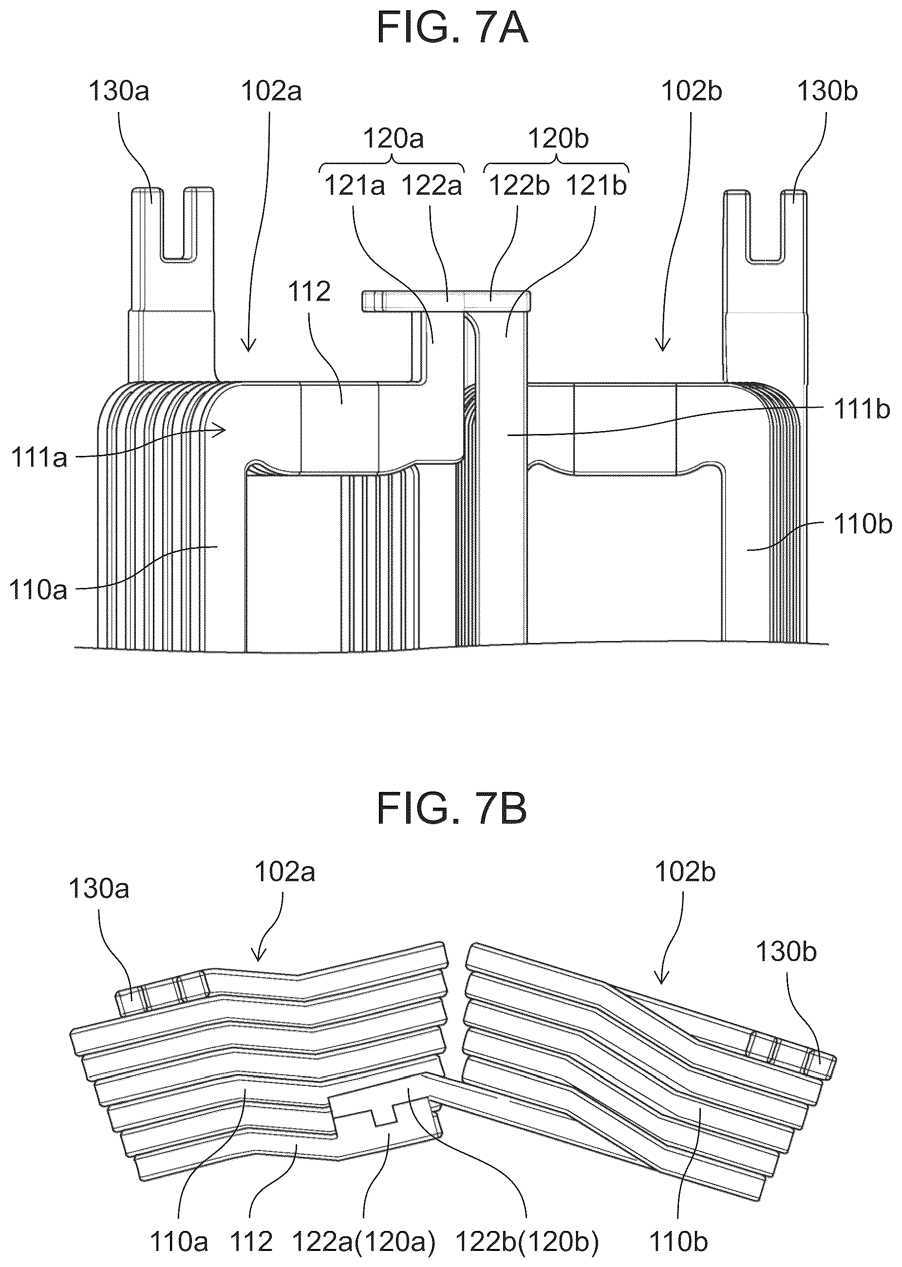 Patent US12308718 Figure 7 – Molded coil, stator, and rotary electric machine