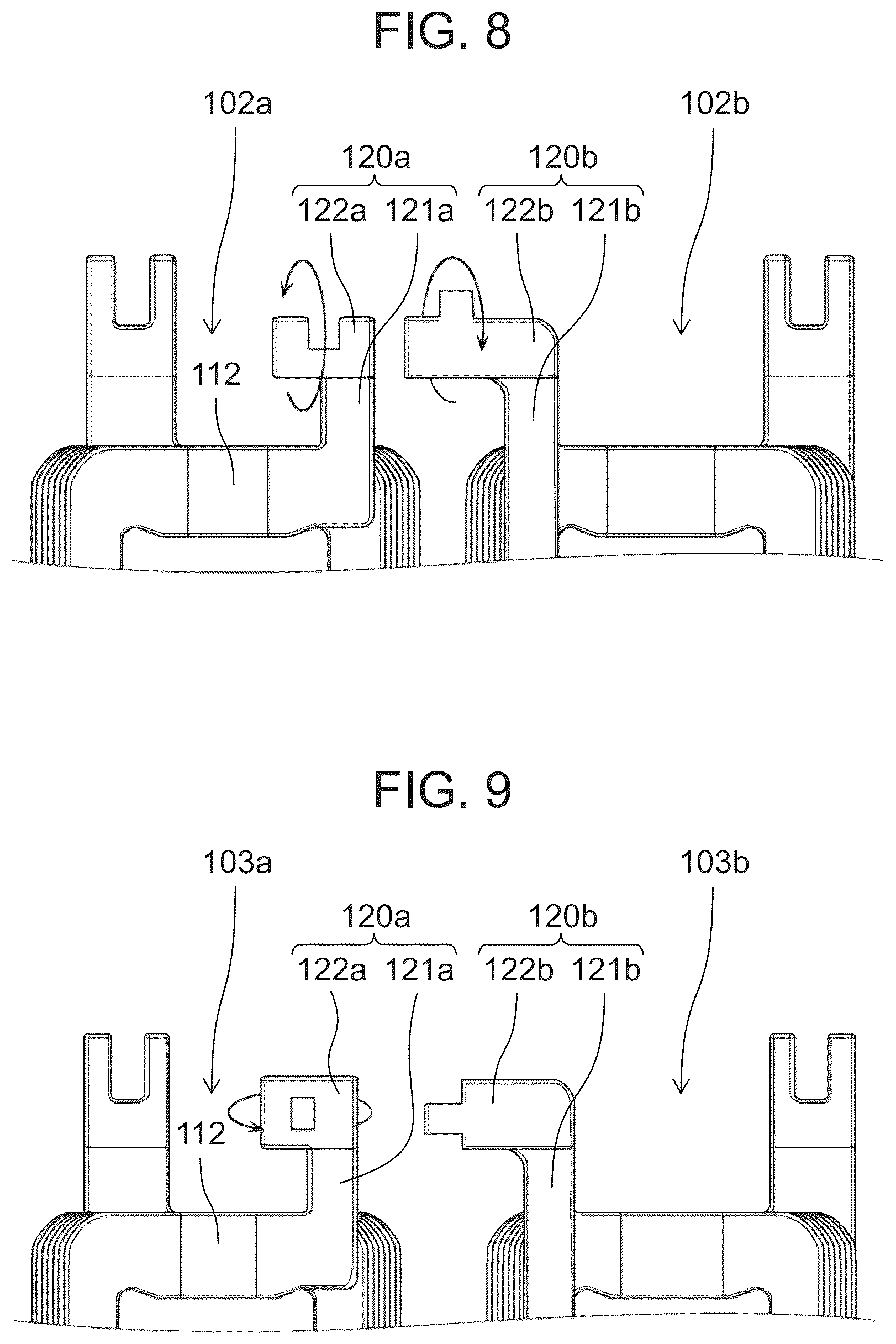 Patent US12308718 Figure 8 – Molded coil, stator, and rotary electric machine