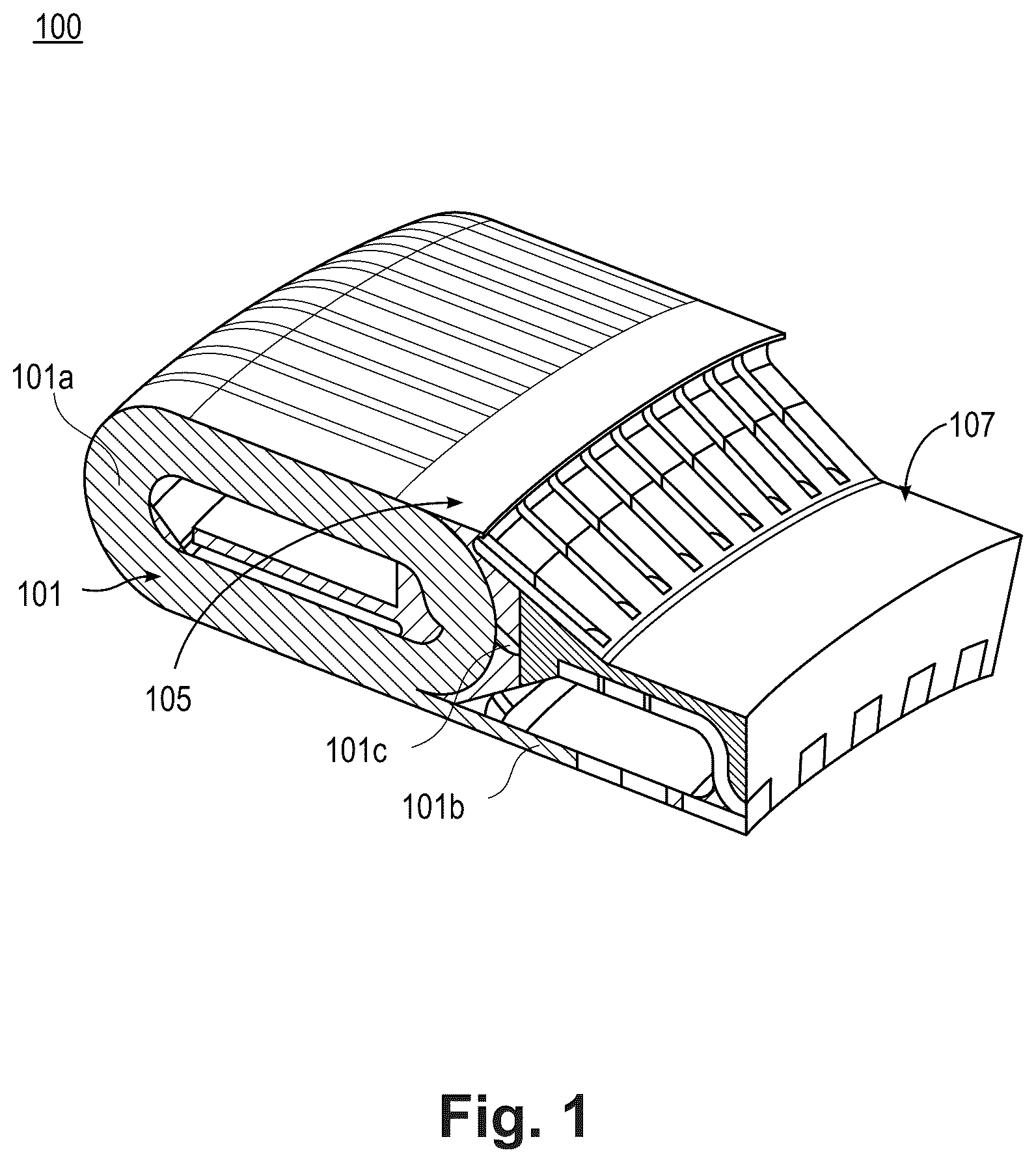 Patent US12308719 Figure 1 – Multiple potting material structures
