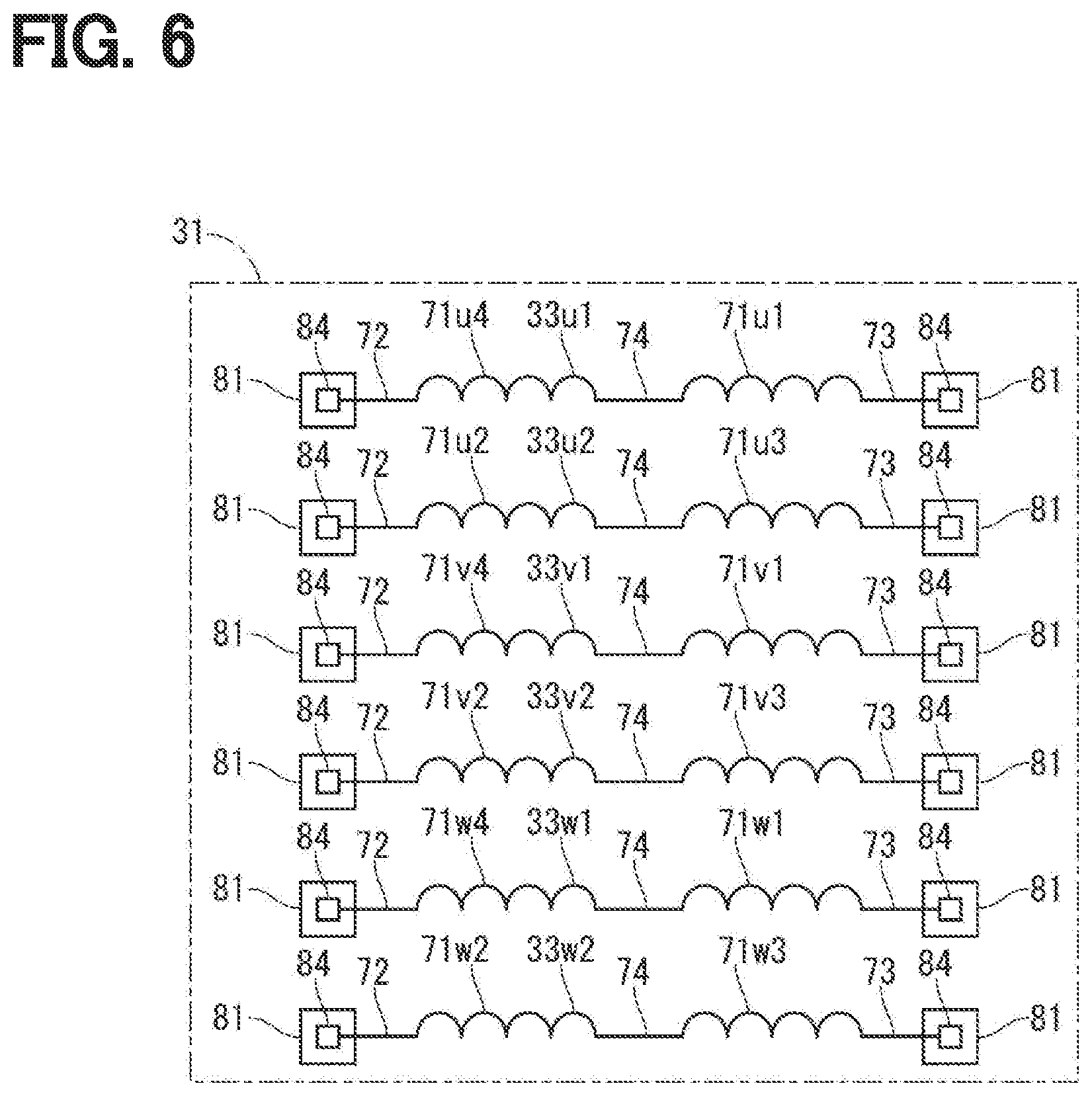 Patent US12308721 Figure 5 – Rotating electrical machine
