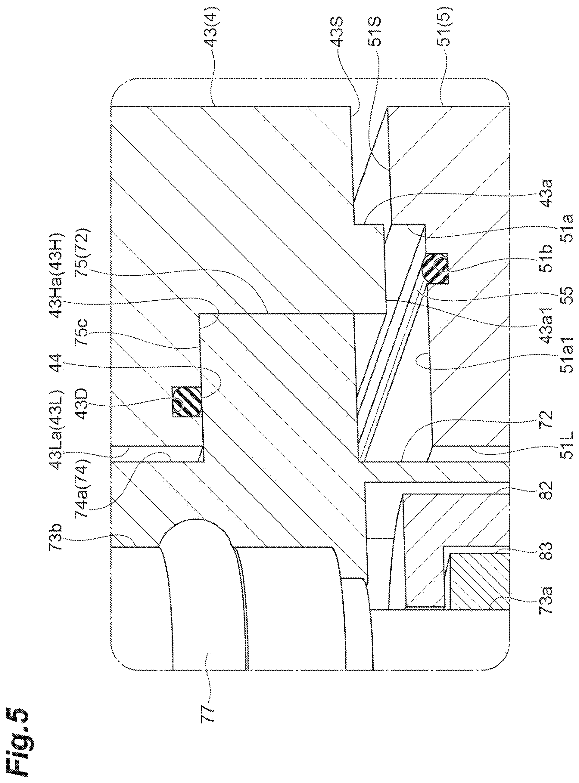 Patent US12308724 Figure 5 – Inverter integrated gas supply device with sealing member for motor connector