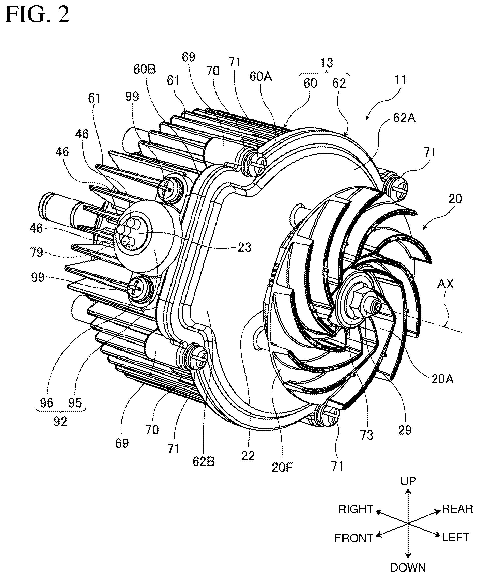 Patent US12308728 Figure 2 – Electric work machine