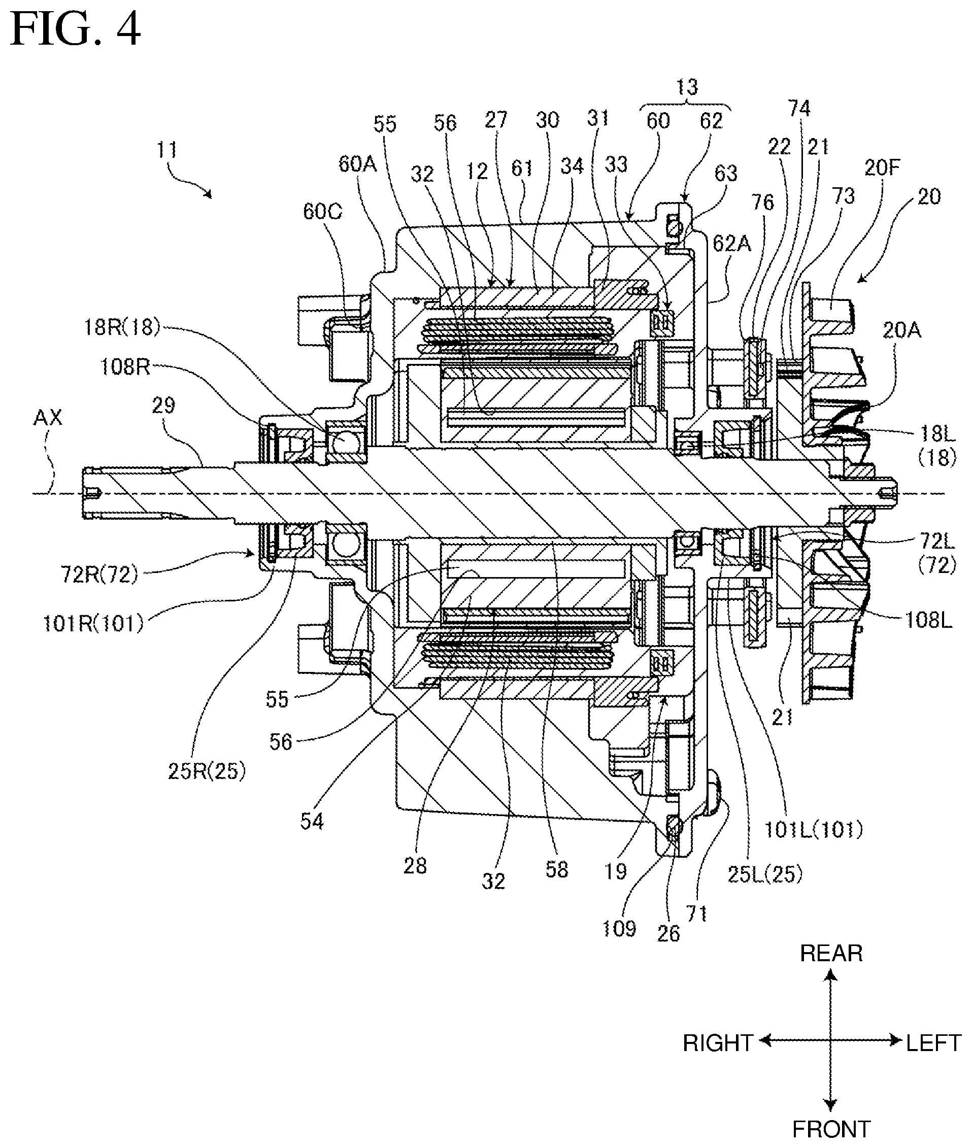 Patent US12308728 Figure 4 – Electric work machine