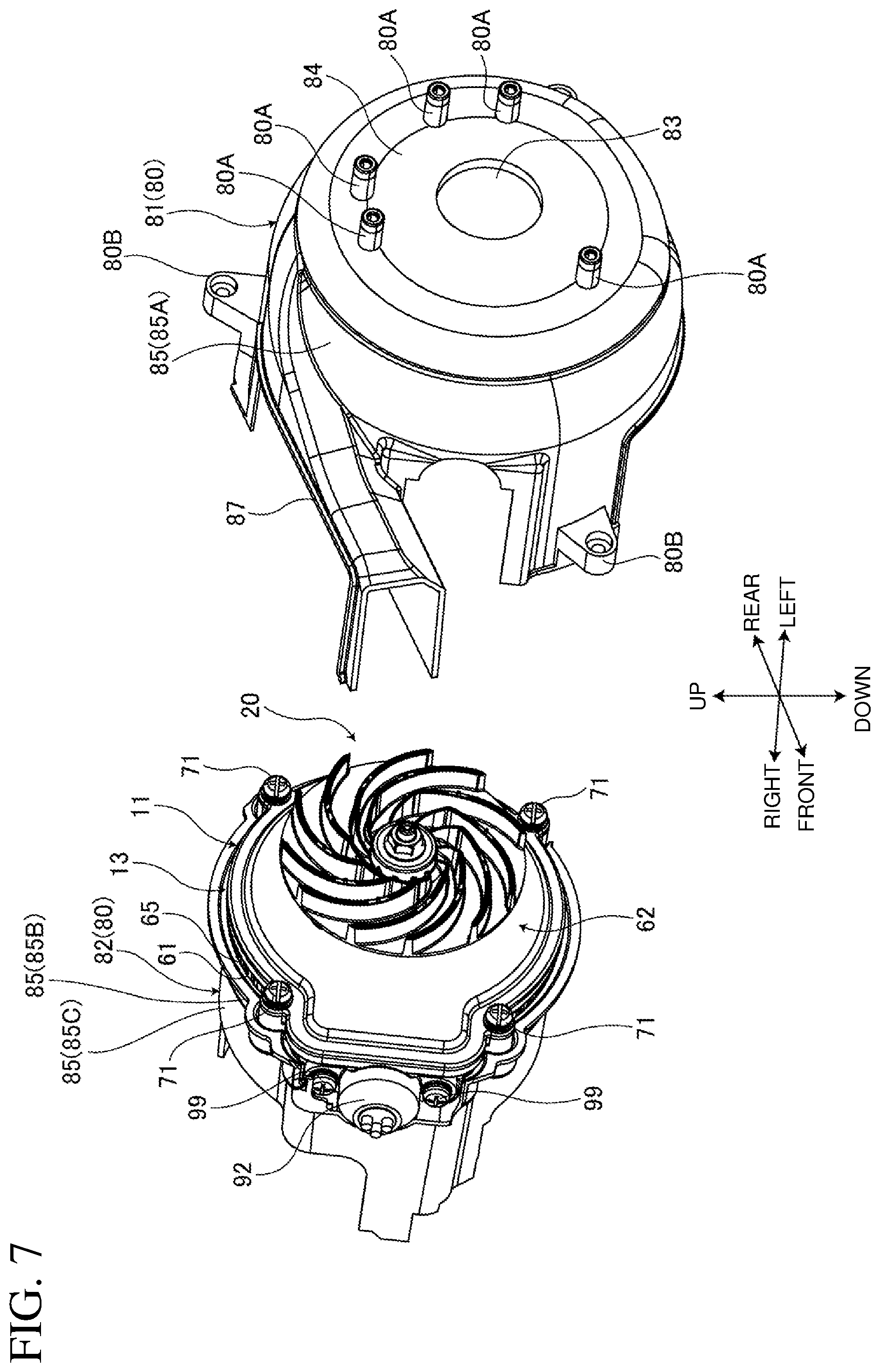 Patent US12308728 Figure 7 – Electric work machine