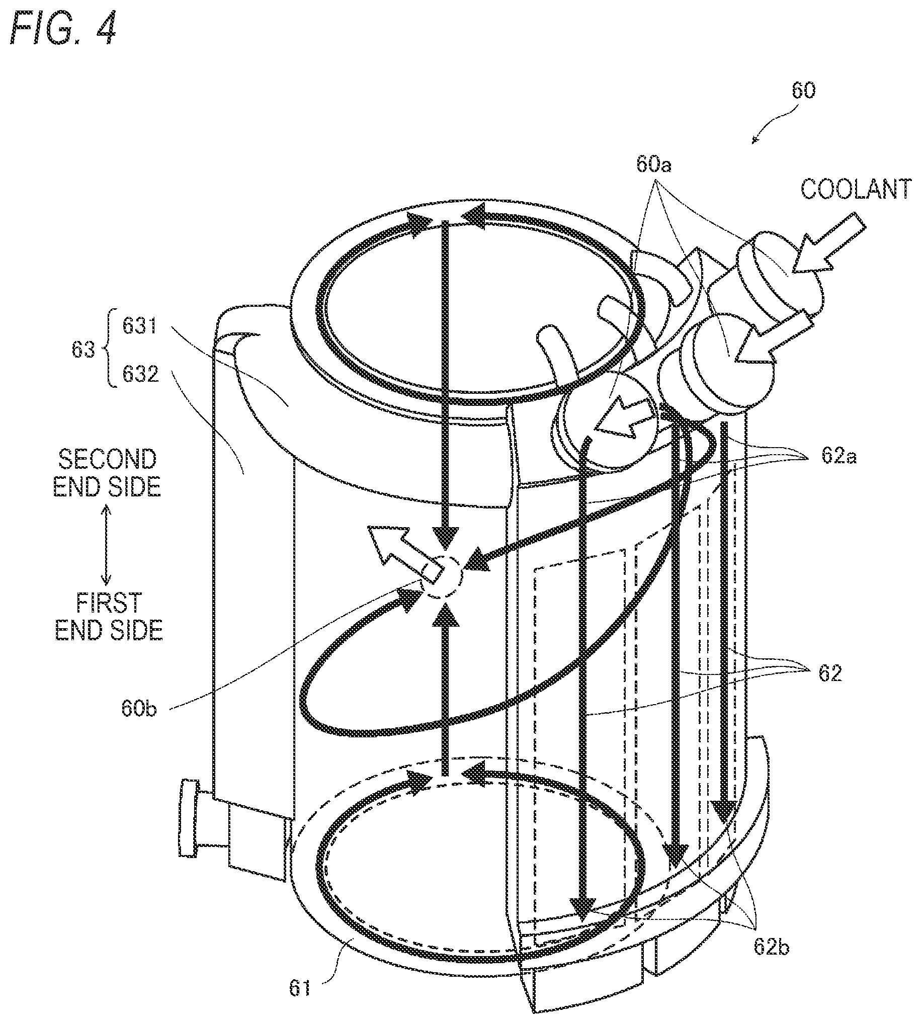 Patent US12308729 Figure 4 – Rotary electric machine housing, rotary electric machine, and additive manufacturing method