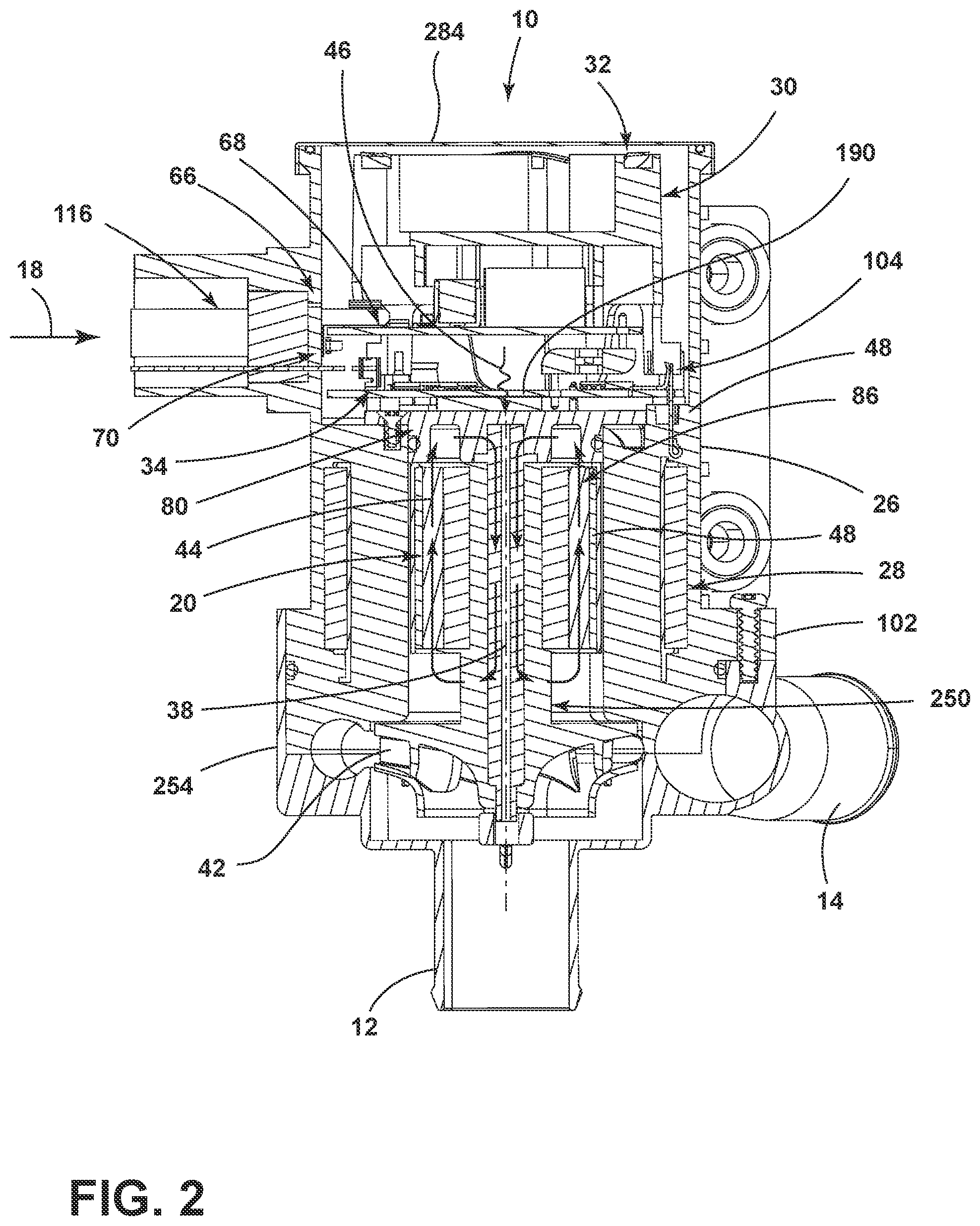 Patent US12308730 Figure 2 – Electrical motor using a heat spreader and cartridge control assembly