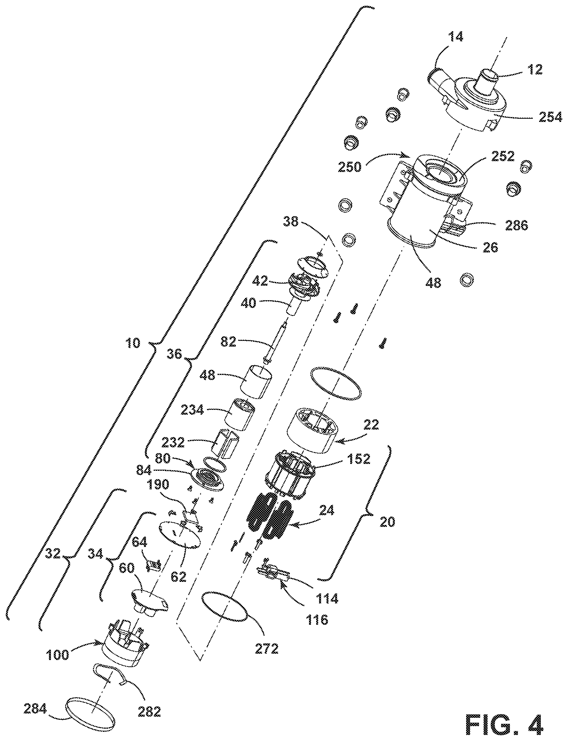 Patent US12308730 Figure 4 – Electrical motor using a heat spreader and cartridge control assembly