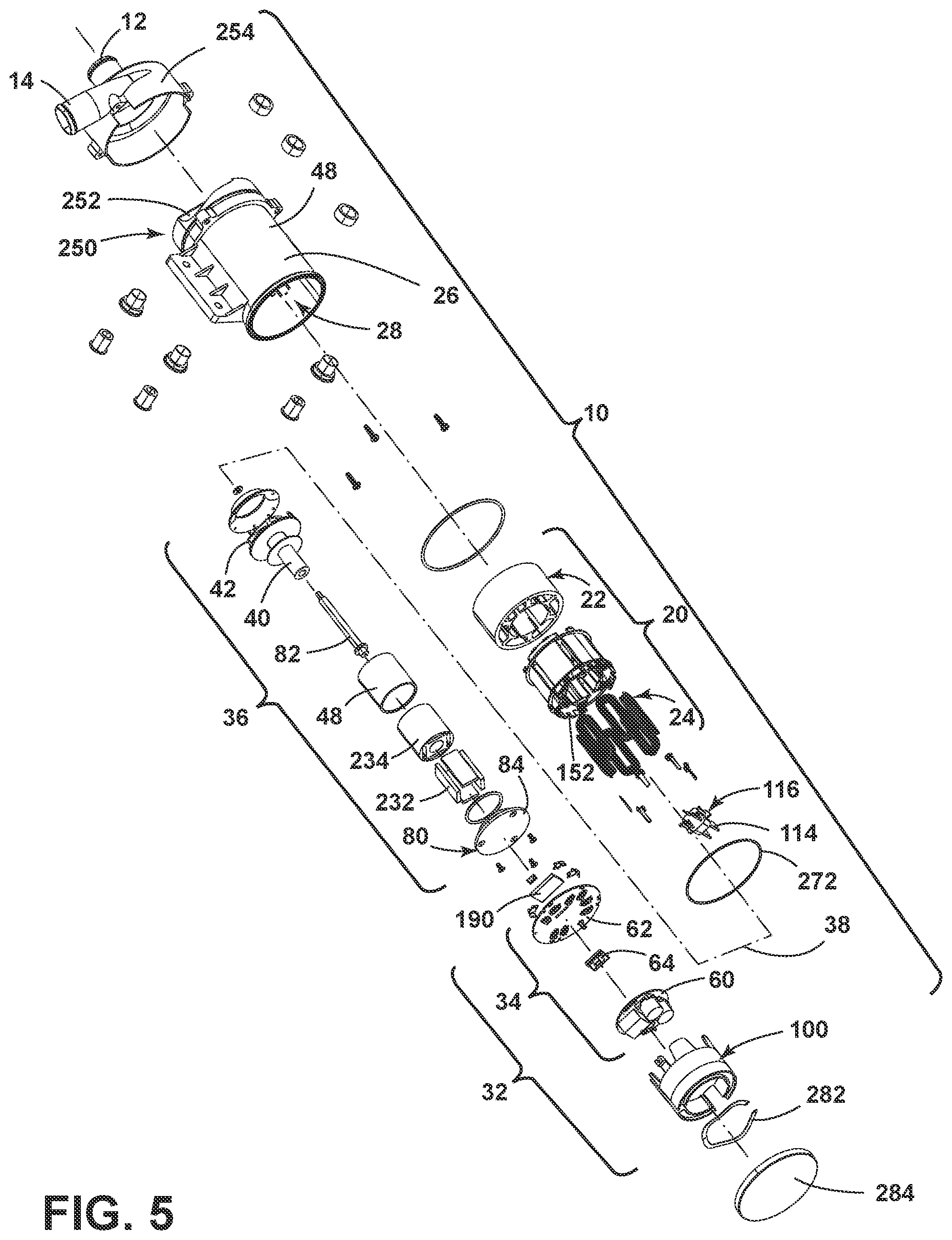 Patent US12308730 Figure 5 – Electrical motor using a heat spreader and cartridge control assembly