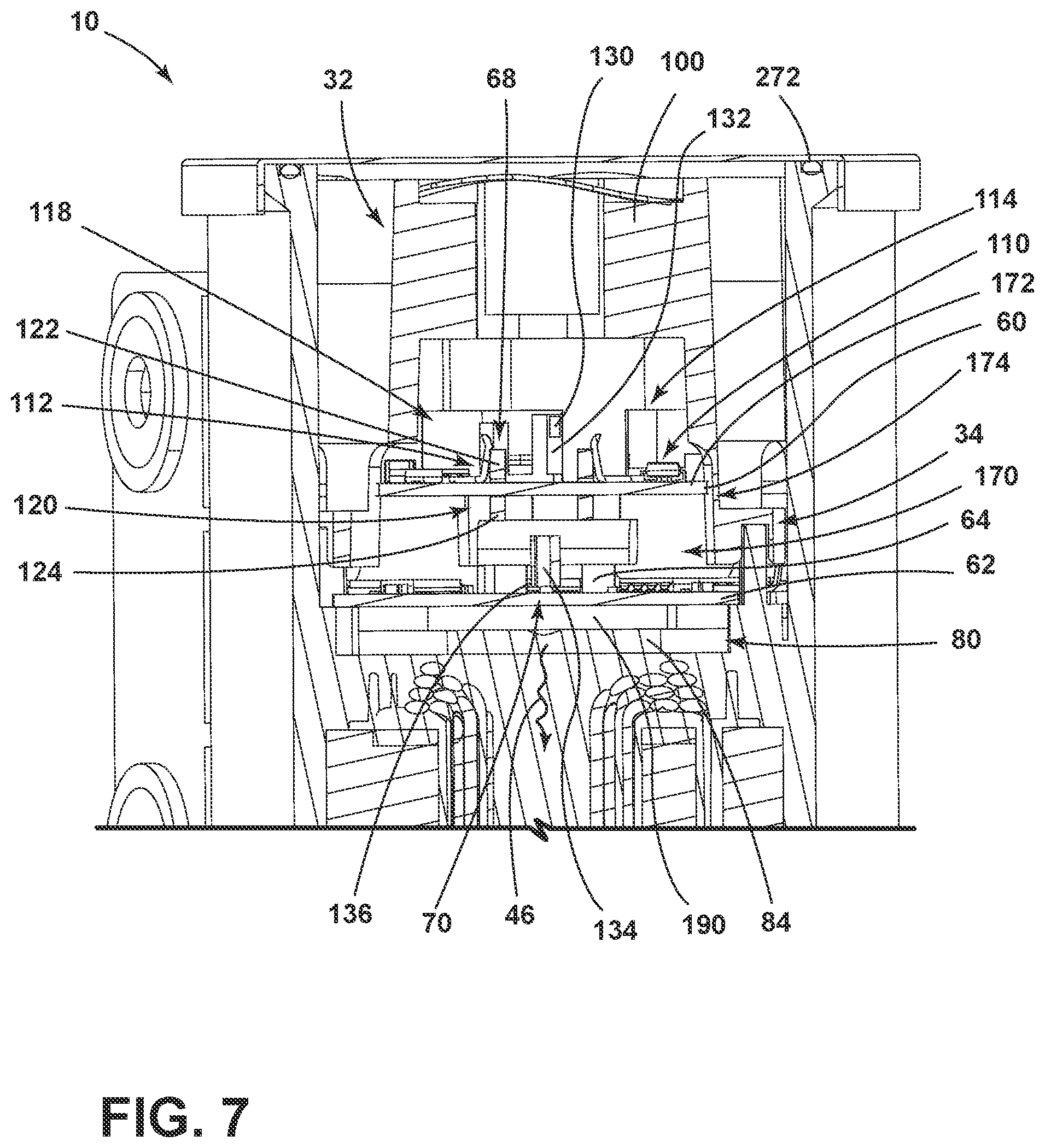 Patent US12308730 Figure 7 – Electrical motor using a heat spreader and cartridge control assembly
