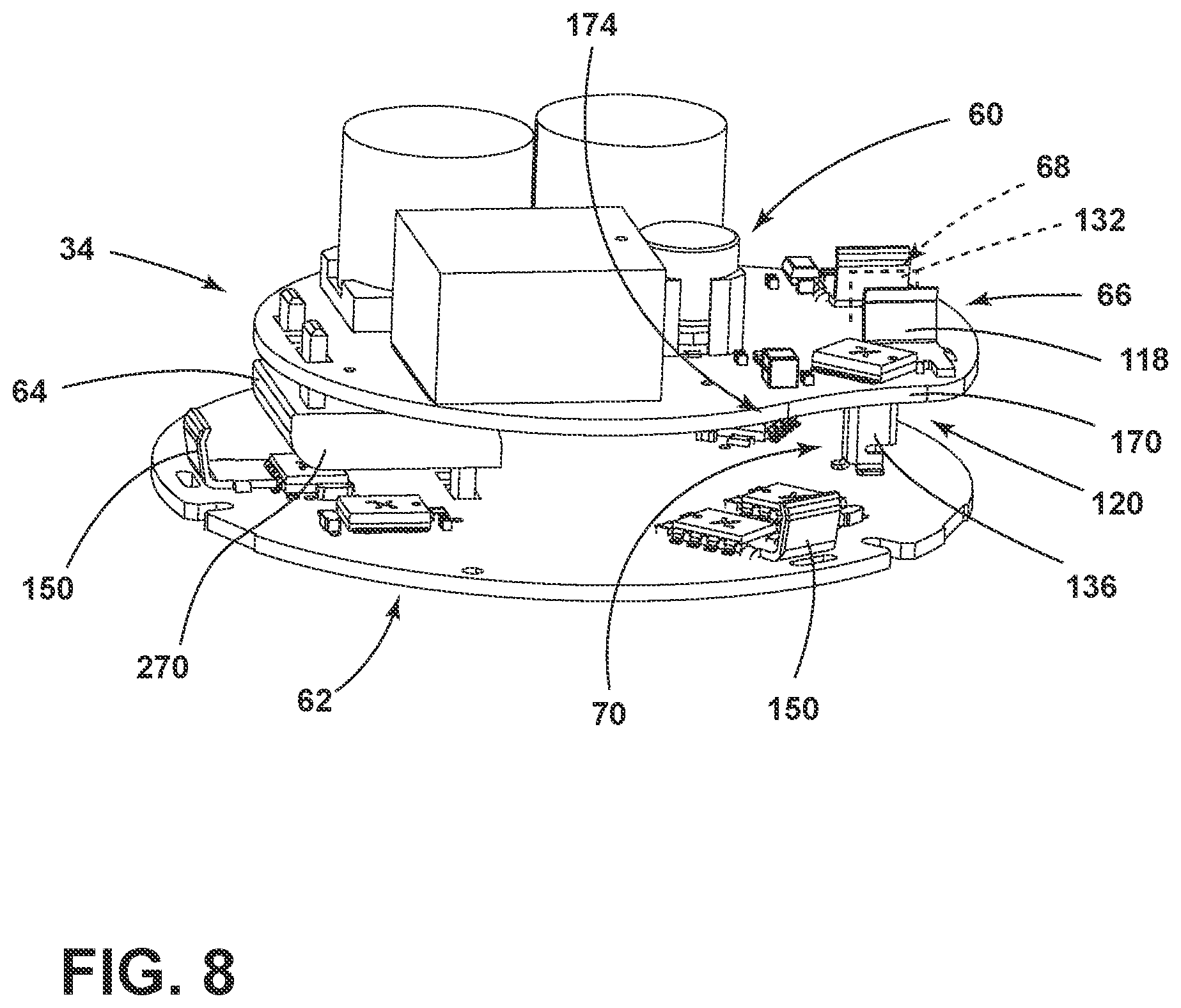 Patent US12308730 Figure 8 – Electrical motor using a heat spreader and cartridge control assembly
