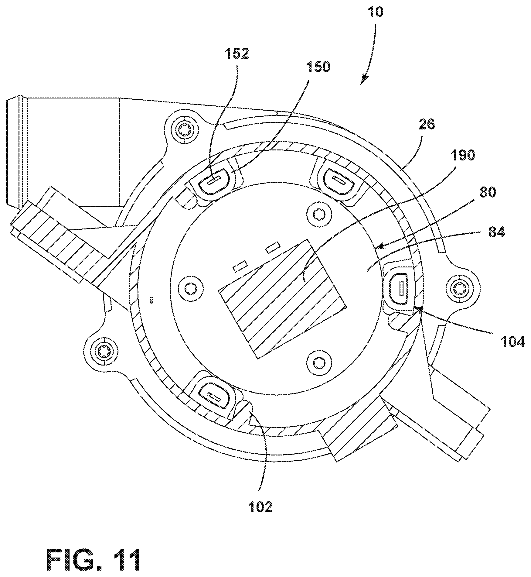 Patent US12308730 Figure 10 – Electrical motor using a heat spreader and cartridge control assembly