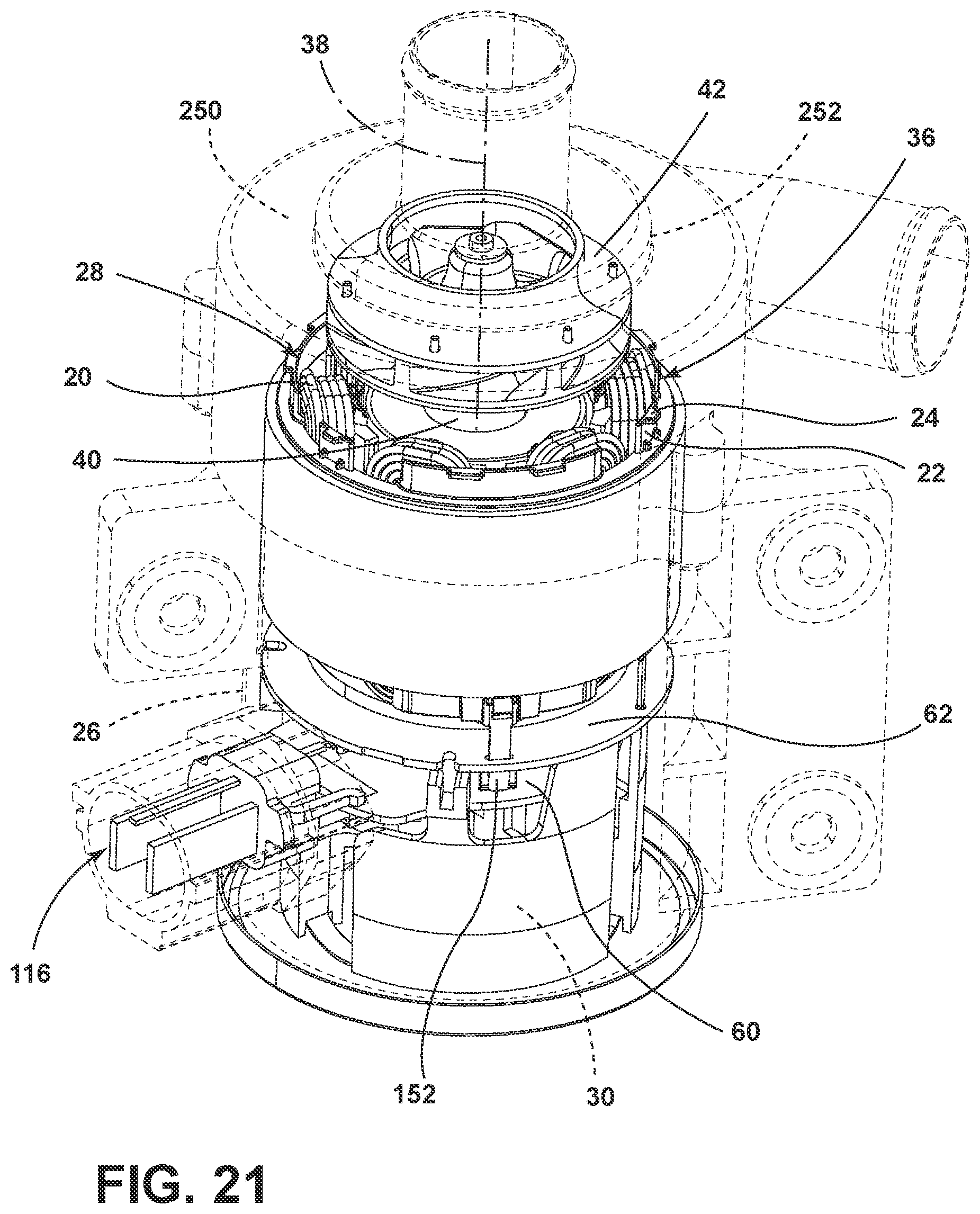 Patent US12308730 Figure 20 – Electrical motor using a heat spreader and cartridge control assembly