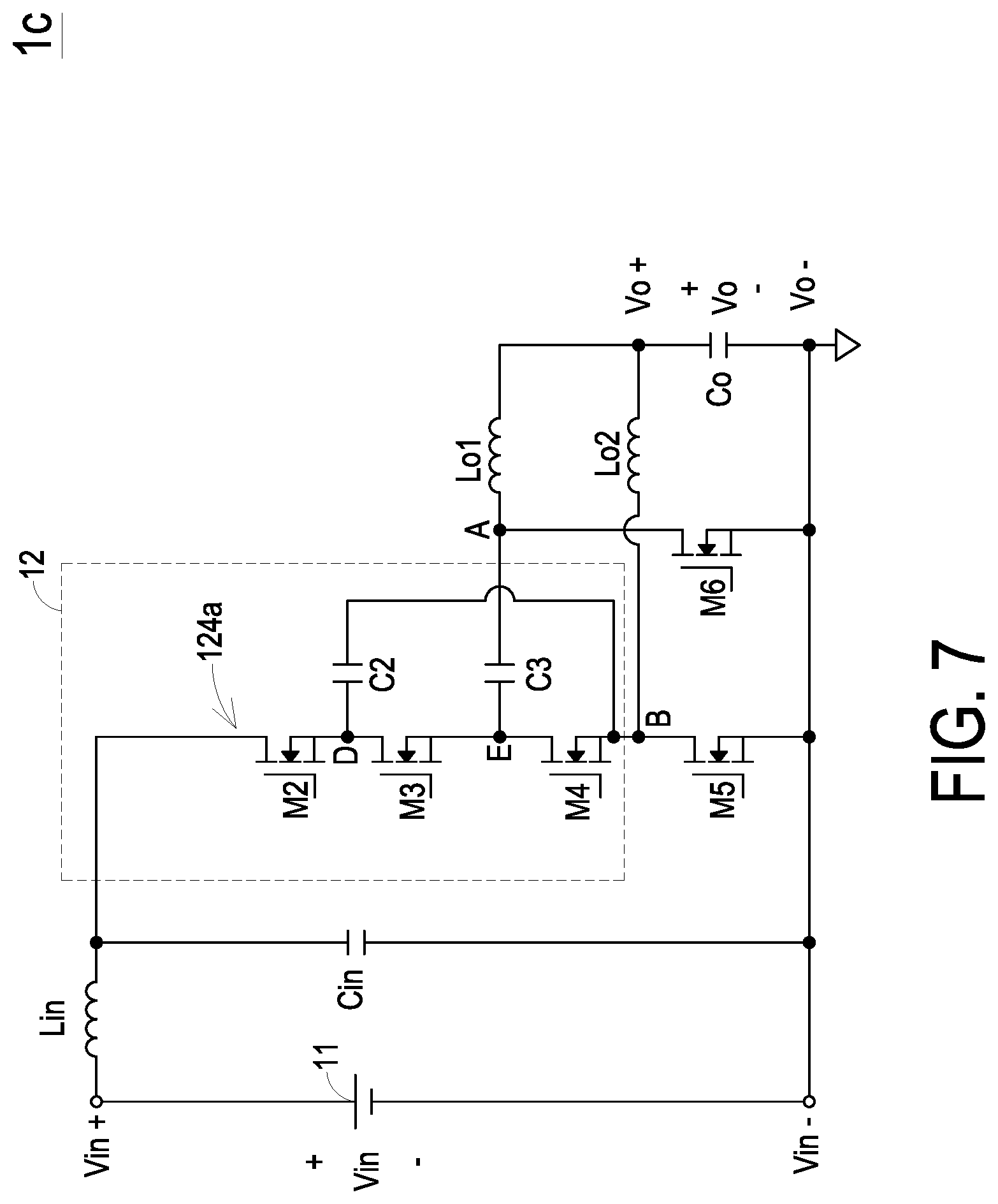 Patent US12308733 Figure 7 – Power conversion circuit