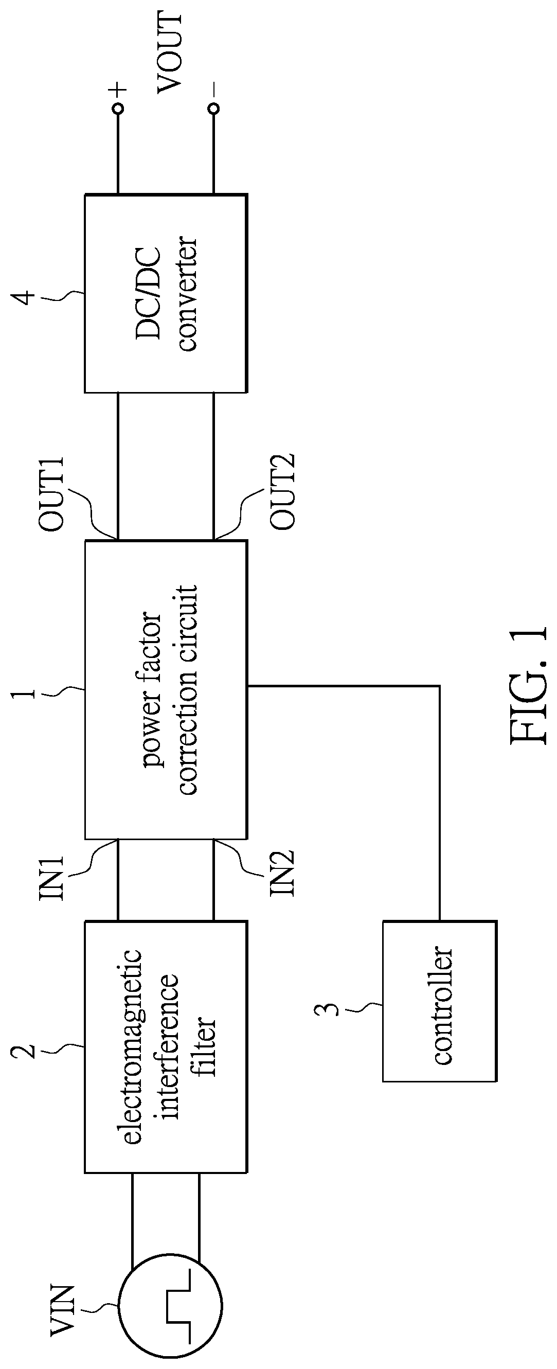 Patent US12308736 Figure 1 – Power factor correction circuit