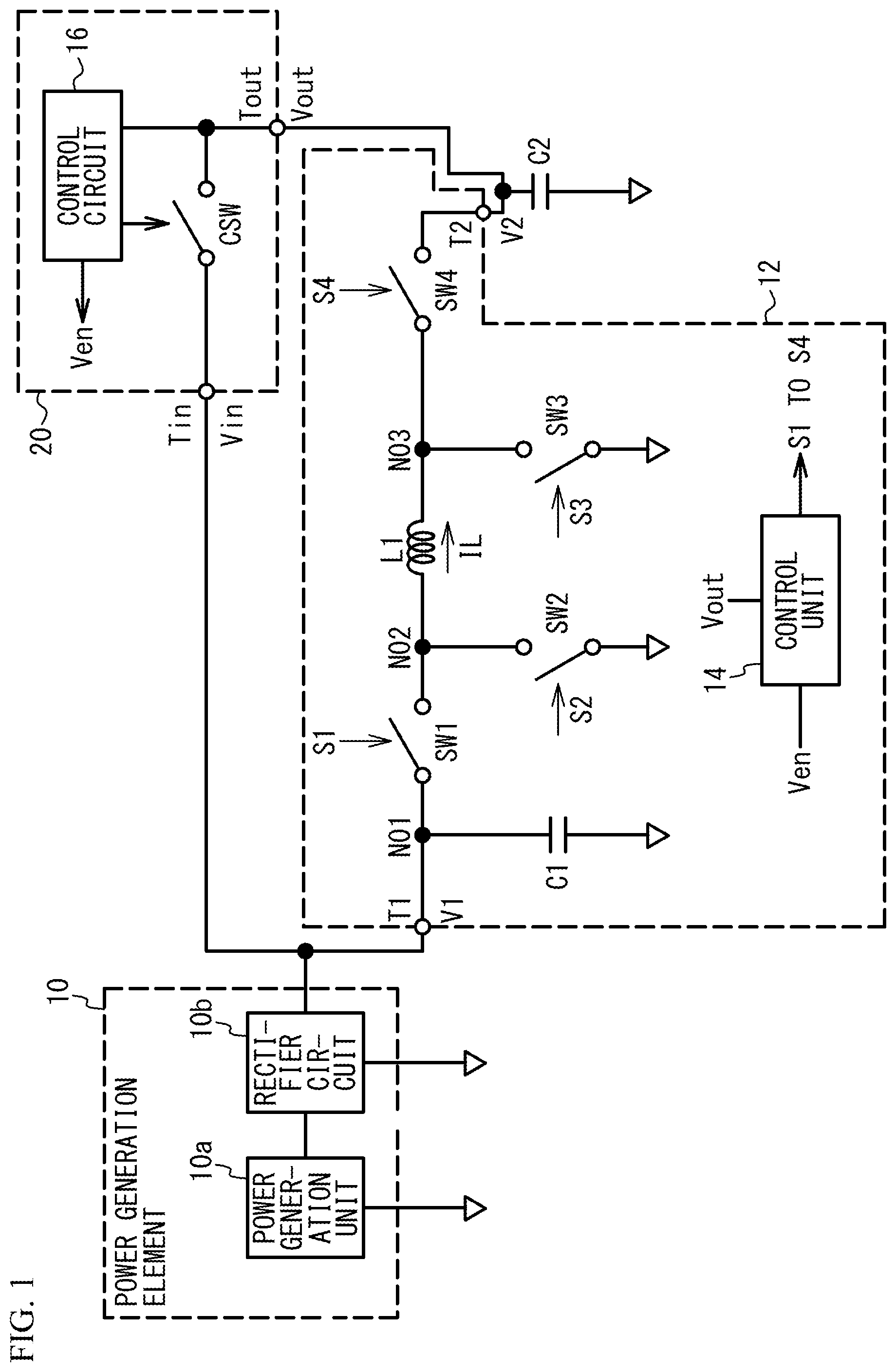 Patent US12308745 Figure 1 – Switching circuit and power supply circuit