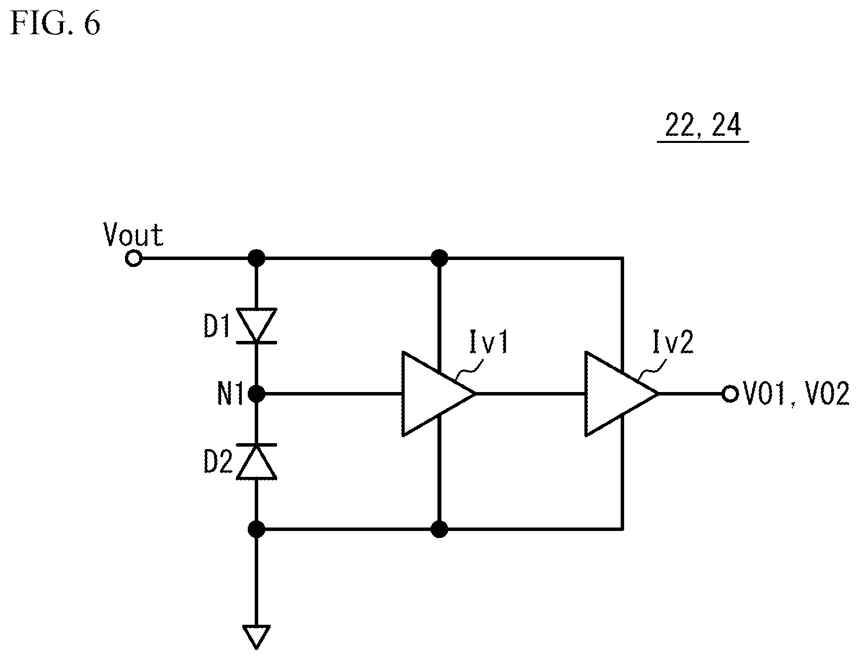 Patent US12308745 Figure 6 – Switching circuit and power supply circuit