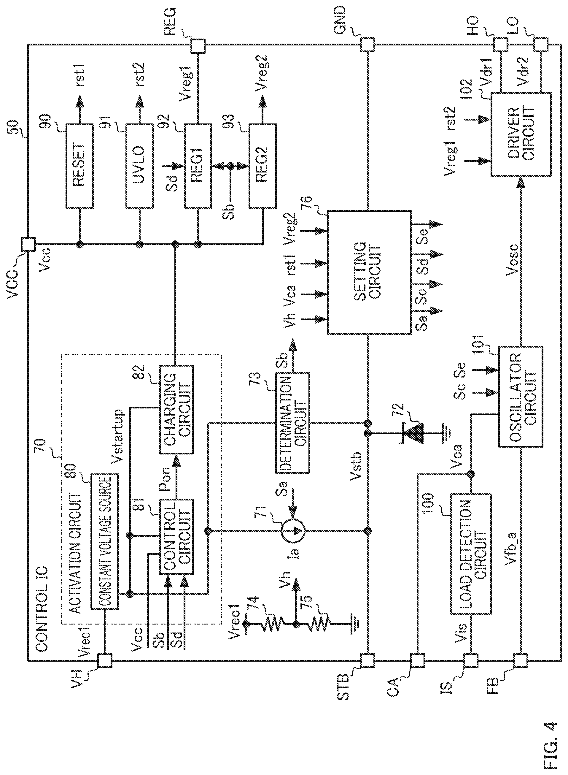 Patent US12308749 Figure 4 – Low power consuming integrated circuit for power supply circuit