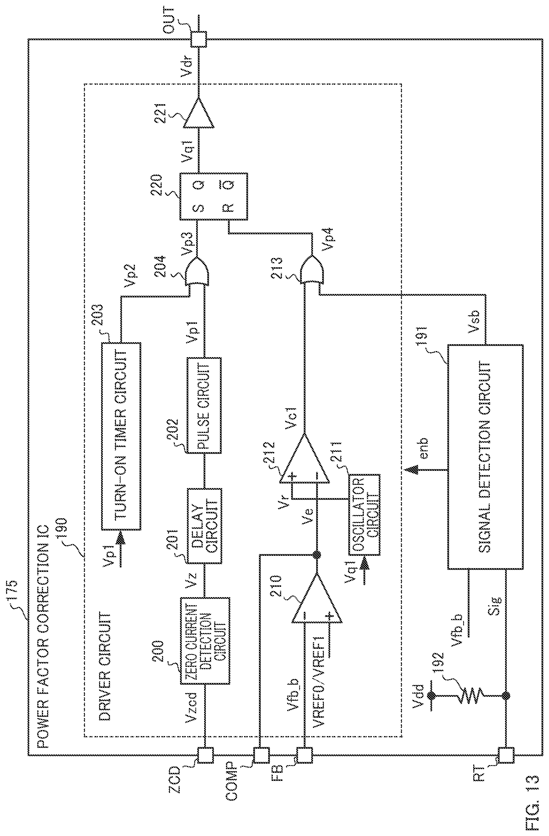 Patent US12308749 Figure 13 – Low power consuming integrated circuit for power supply circuit