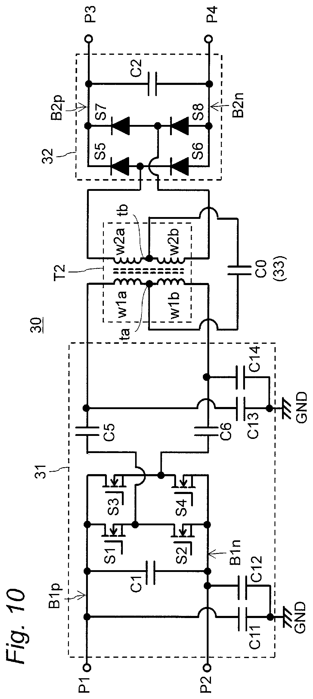 Patent US12308751 Figure 10 – Power conversion apparatus including transformer and operable with reduced common mode noise