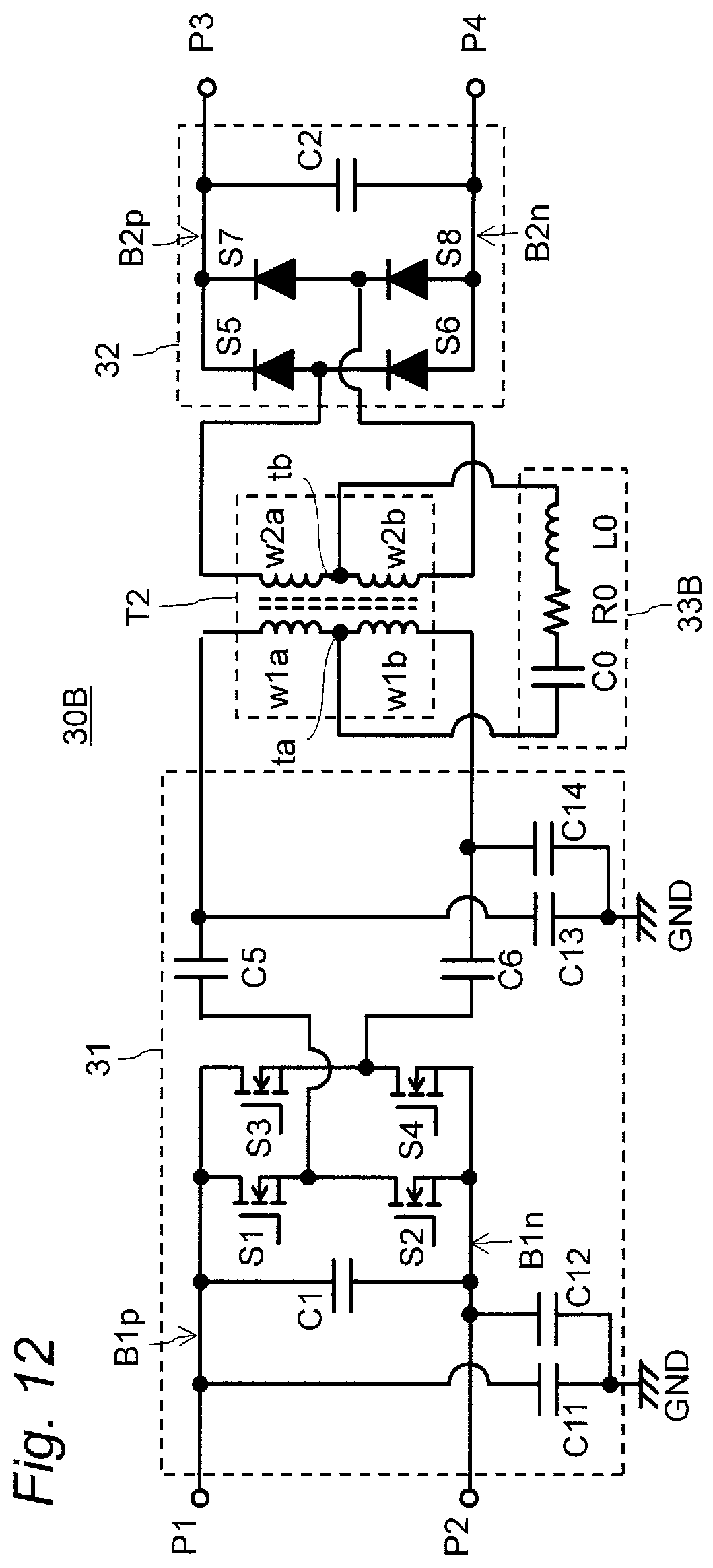Patent US12308751 Figure 12 – Power conversion apparatus including transformer and operable with reduced common mode noise