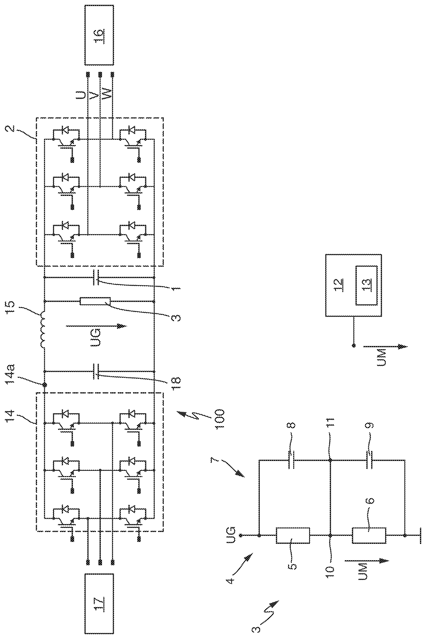 Patent US12308755 — Frequency converter — Figure 1