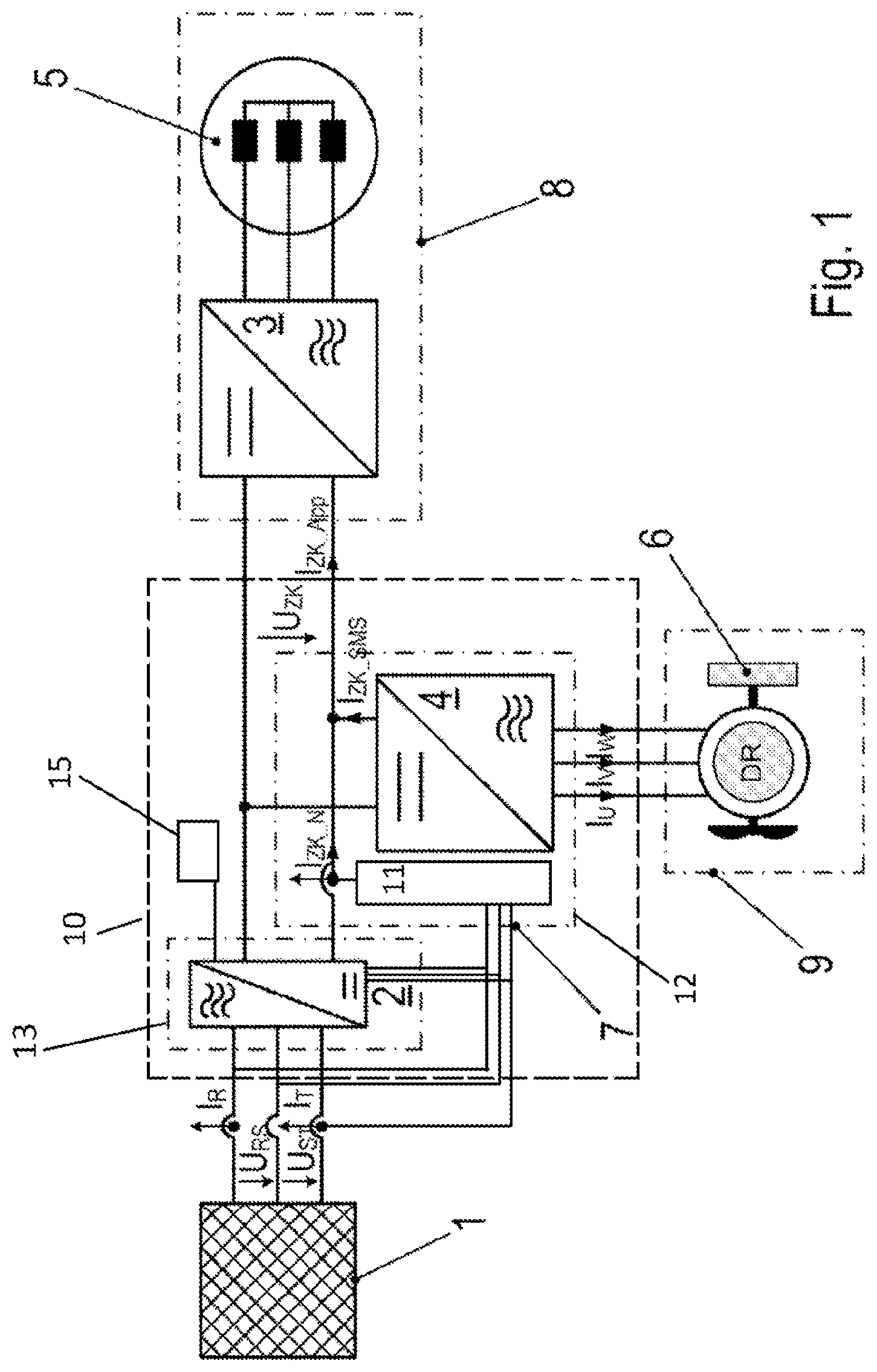 Patent US12308756 Figure 1 – System including a first inverter and a second inverter, and method for operating the system