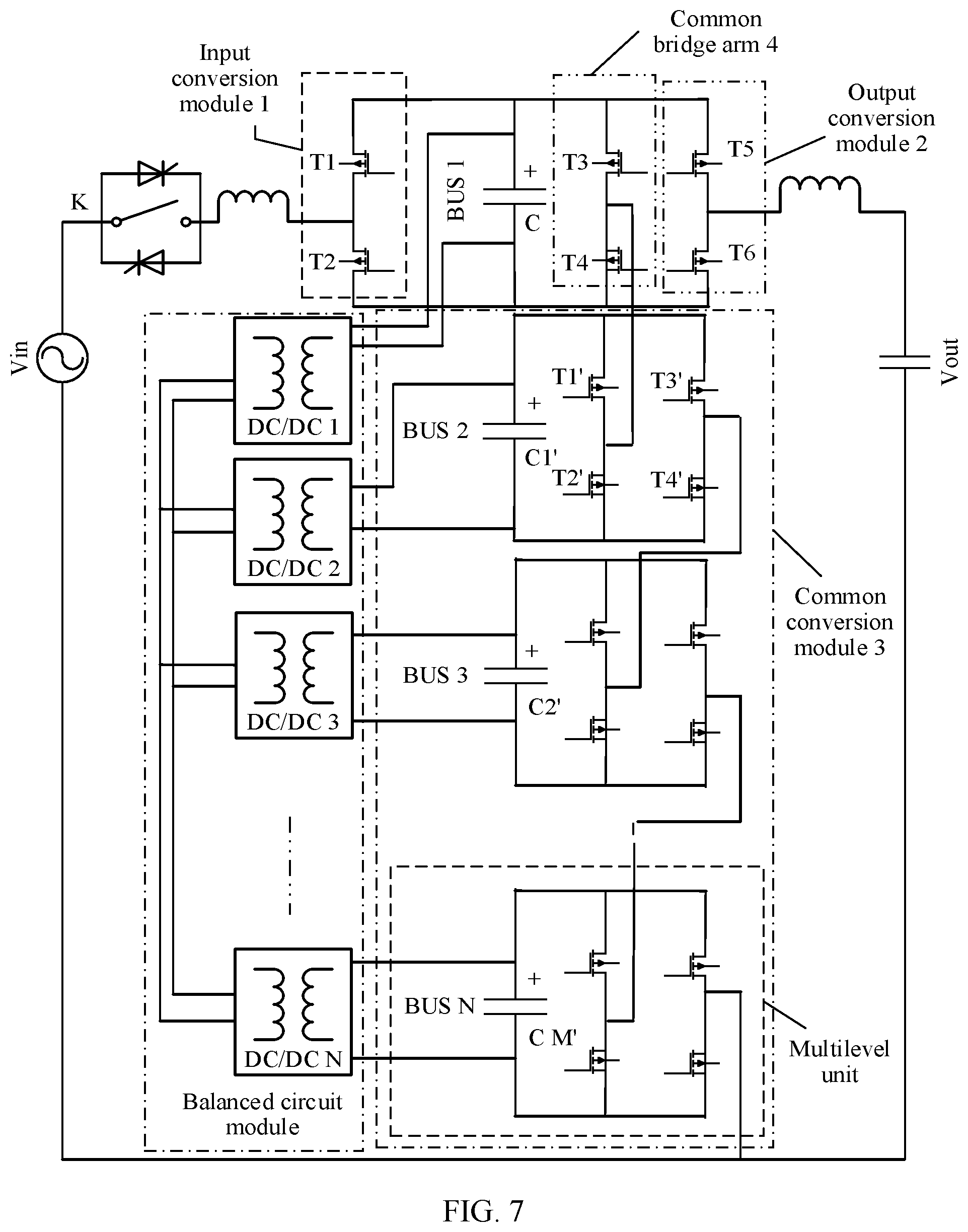 Patent US12308760 Figure 6 – Modular multilevel converter and control method thereof, and uninterruptible power supply