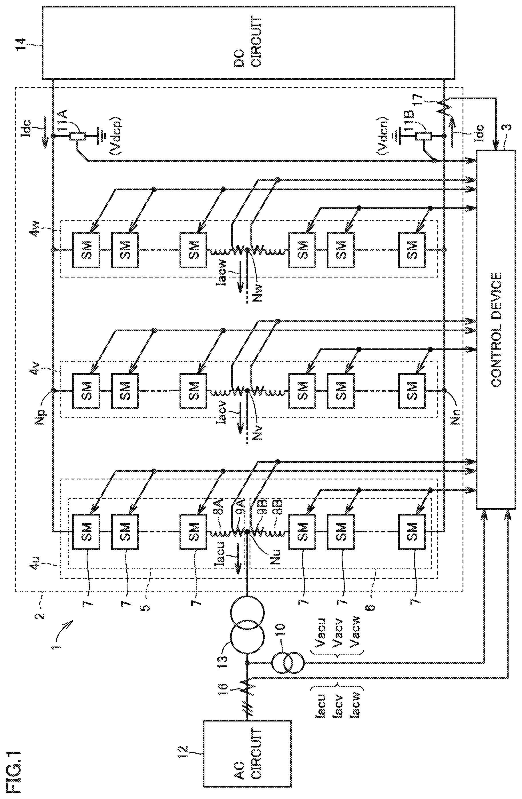Patent US12308763 Figure 1 – Power conversion device