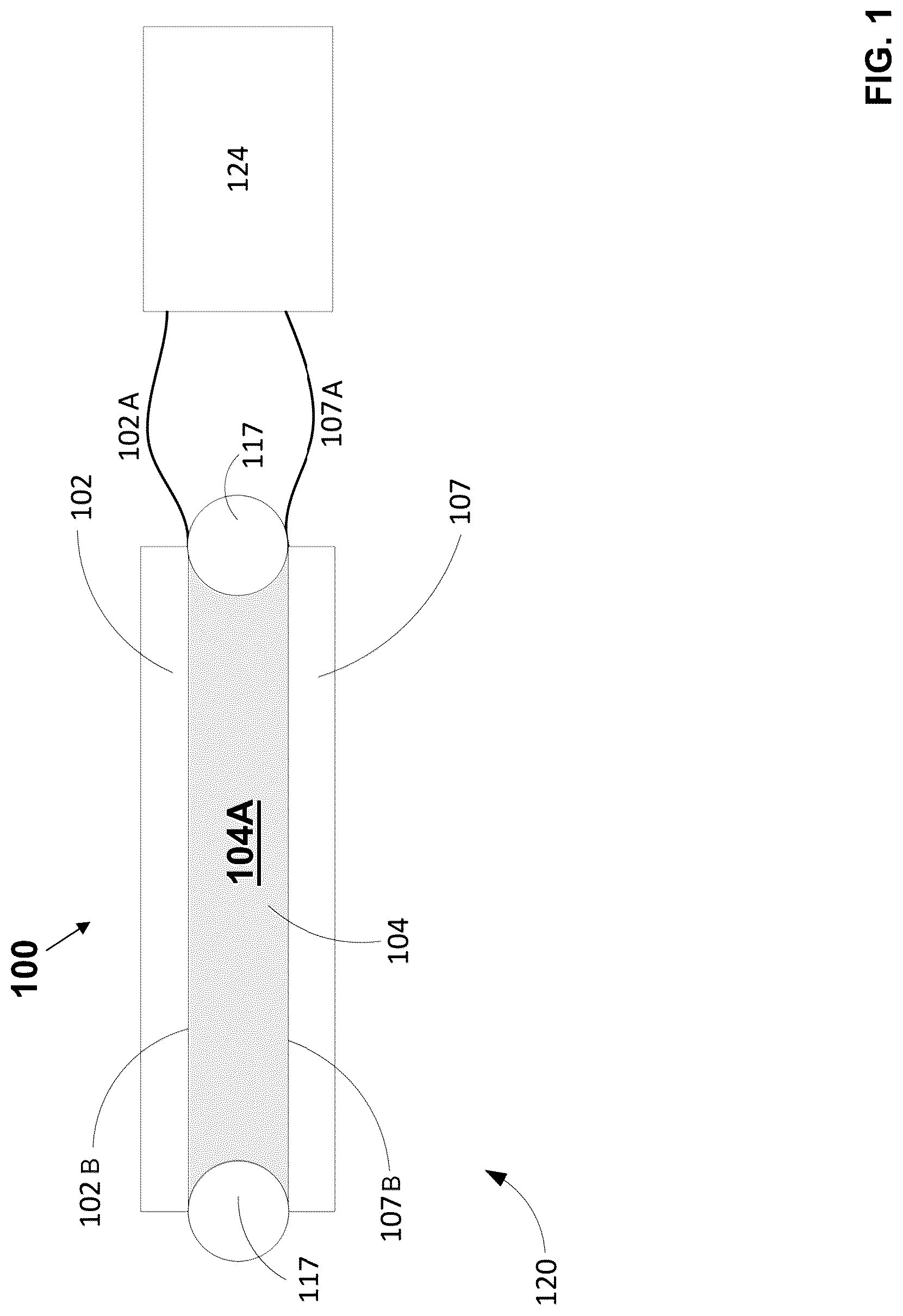 Patent US12308765 Figure 1 – Ionic liquid-based piezoelectric apparatus and related methods