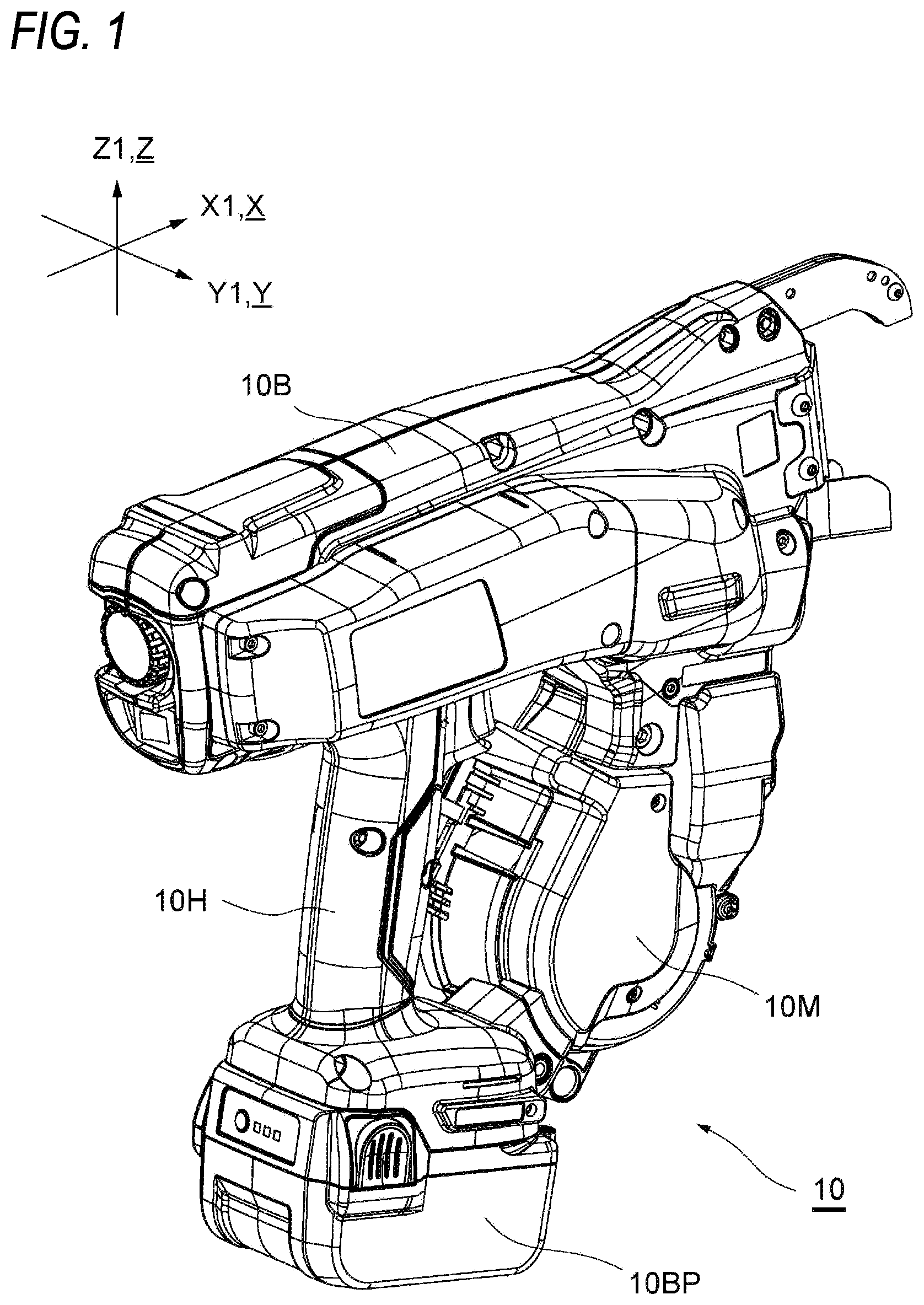 Patent US12308770 Figure 1 – Electric power tool, and processor for electric power tool