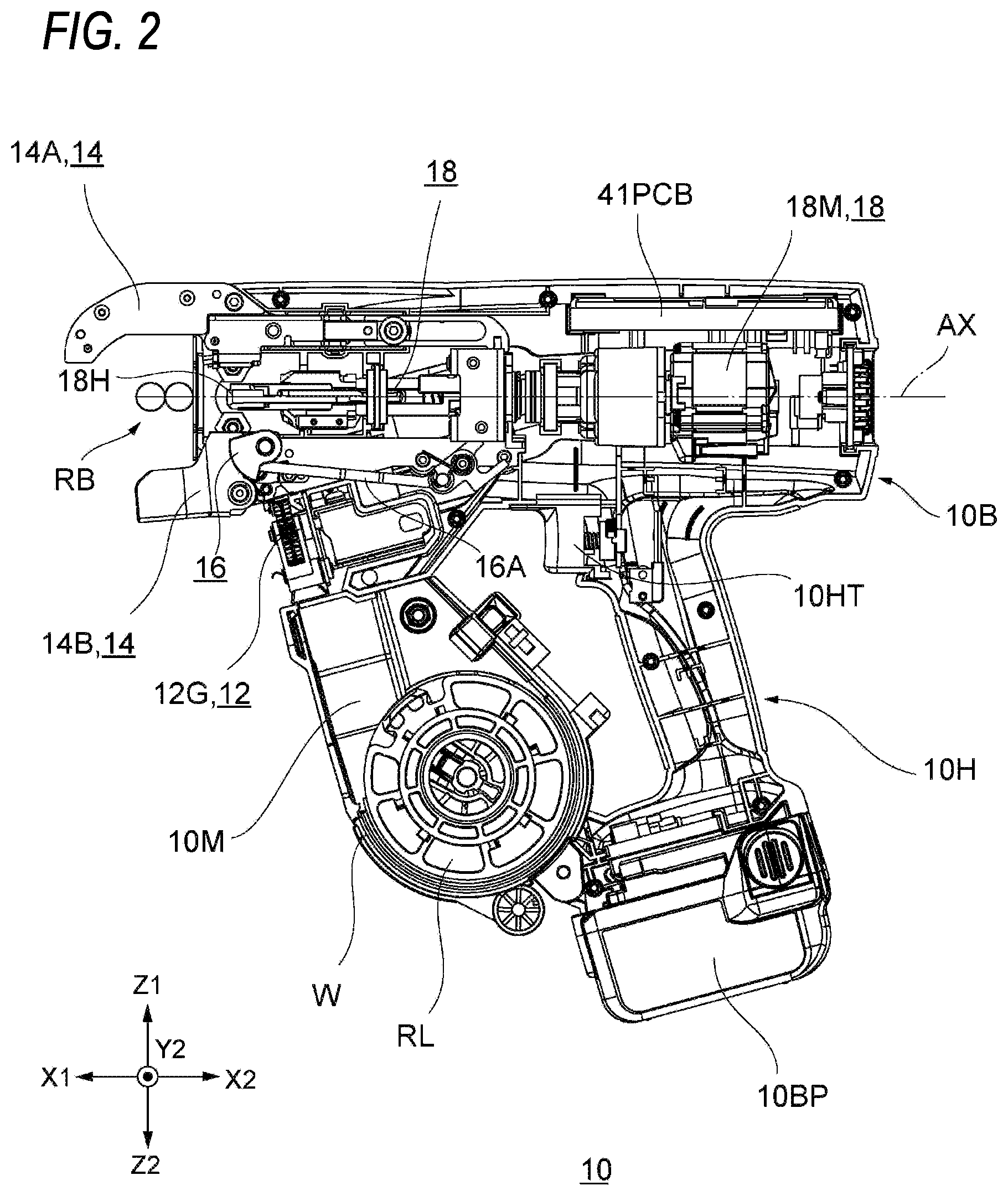 Patent US12308770 Figure 2 – Electric power tool, and processor for electric power tool