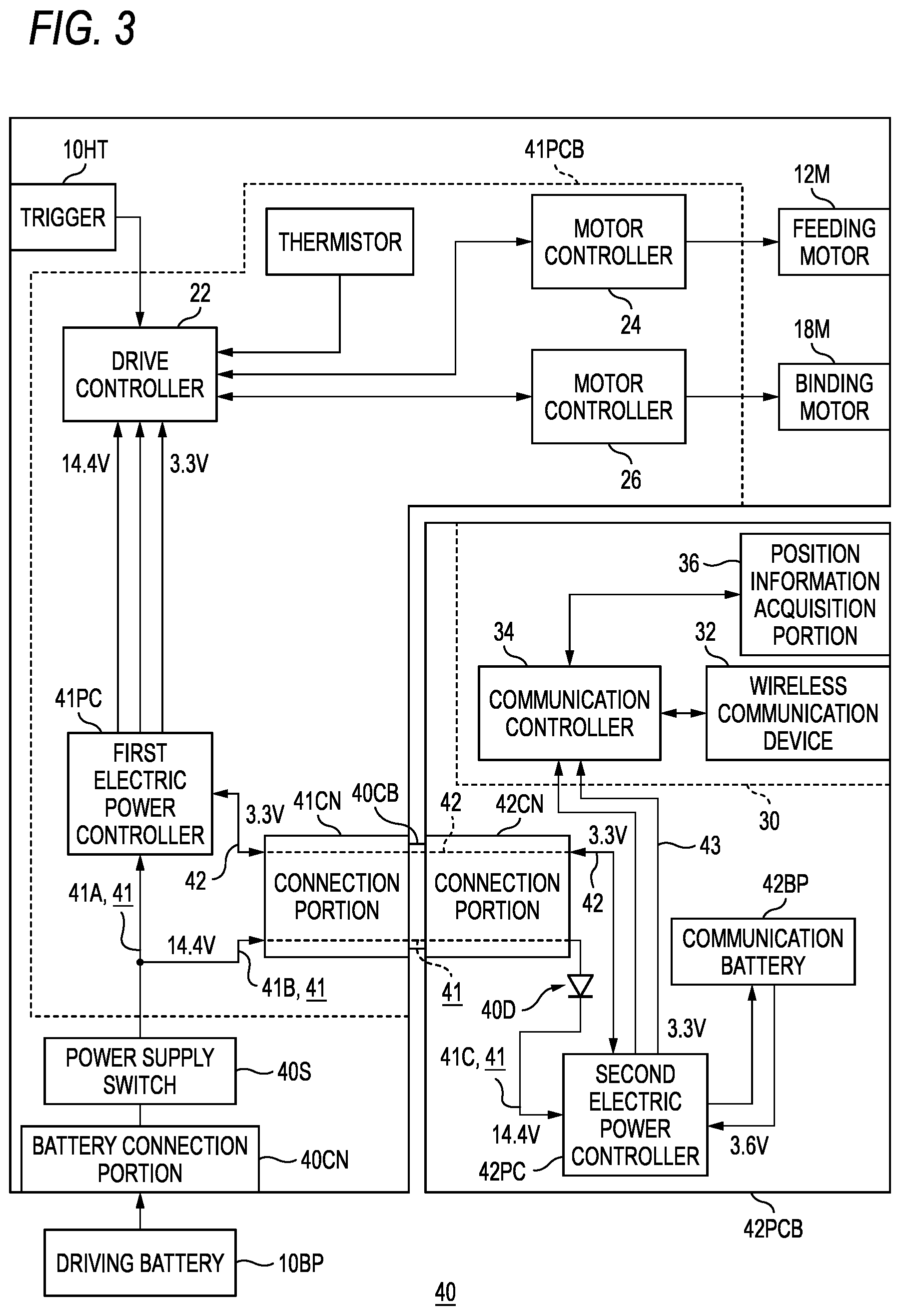 Patent US12308770 Figure 3 – Electric power tool, and processor for electric power tool