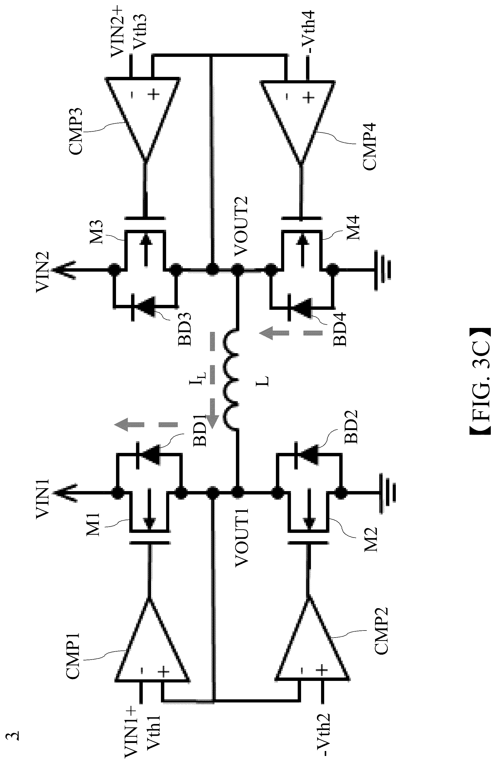 Patent US12308773 Figure 7 – Full-bridge circuit module and circuit system with over-temperature protection mechanism