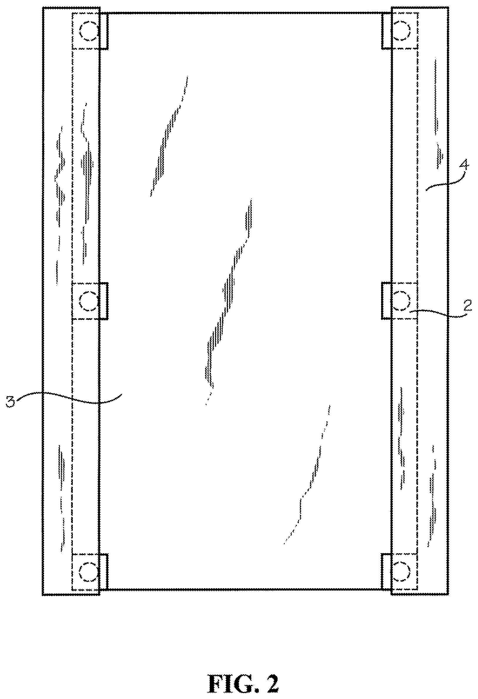 Patent US12308783 Figure 3 – Integrated photovoltaic module mounting system for use with tufted geosynthetics