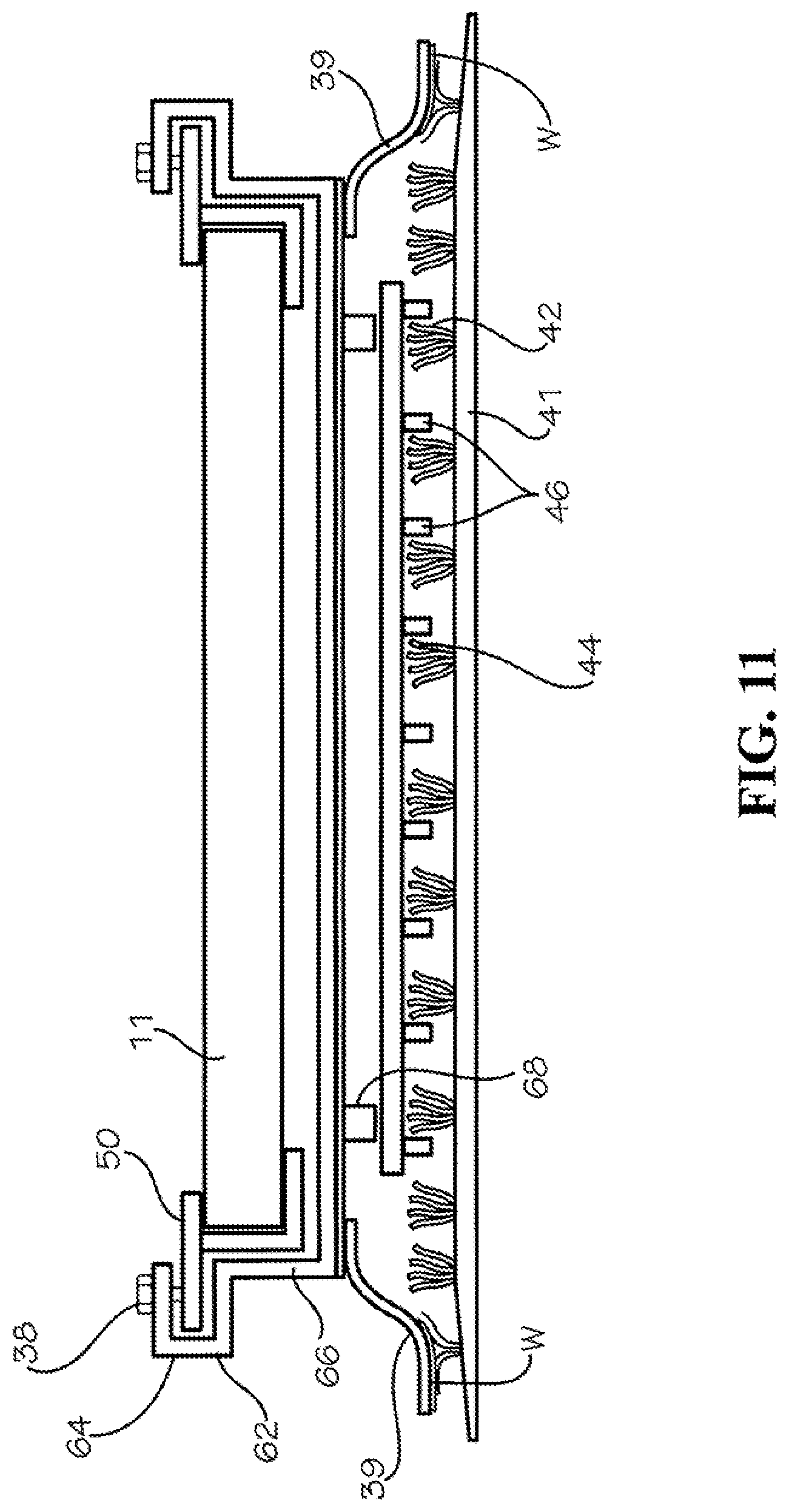 Patent US12308783 Figure 12 – Integrated photovoltaic module mounting system for use with tufted geosynthetics