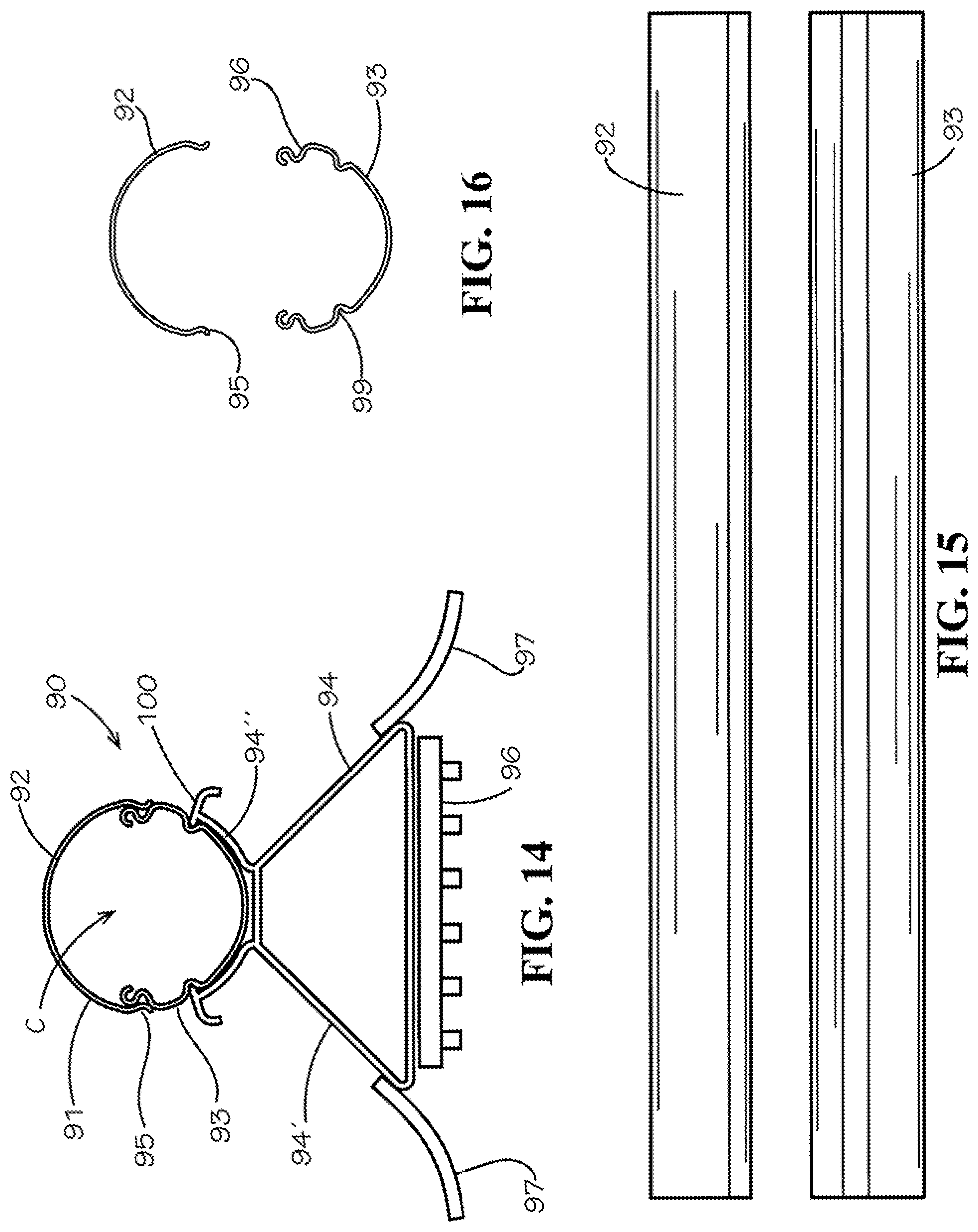 Patent US12308783 Figure 15 – Integrated photovoltaic module mounting system for use with tufted geosynthetics