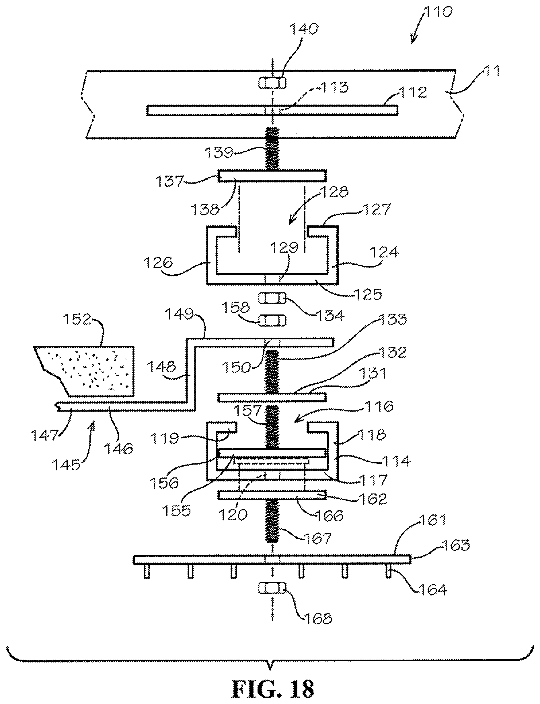 Patent US12308783 Figure 17 – Integrated photovoltaic module mounting system for use with tufted geosynthetics