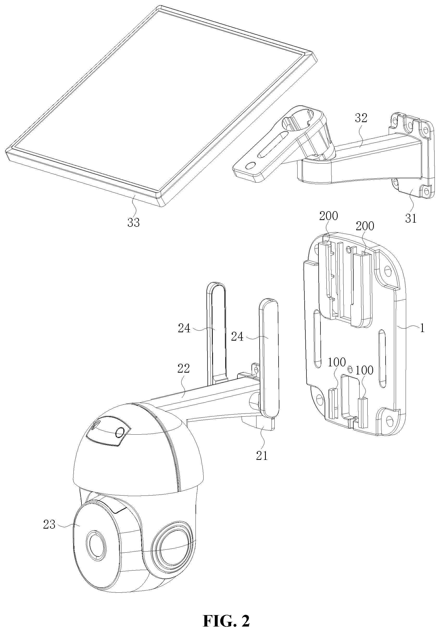 Patent US12308784 Figure 2 – Easy-to-install solar surveillance apparatus