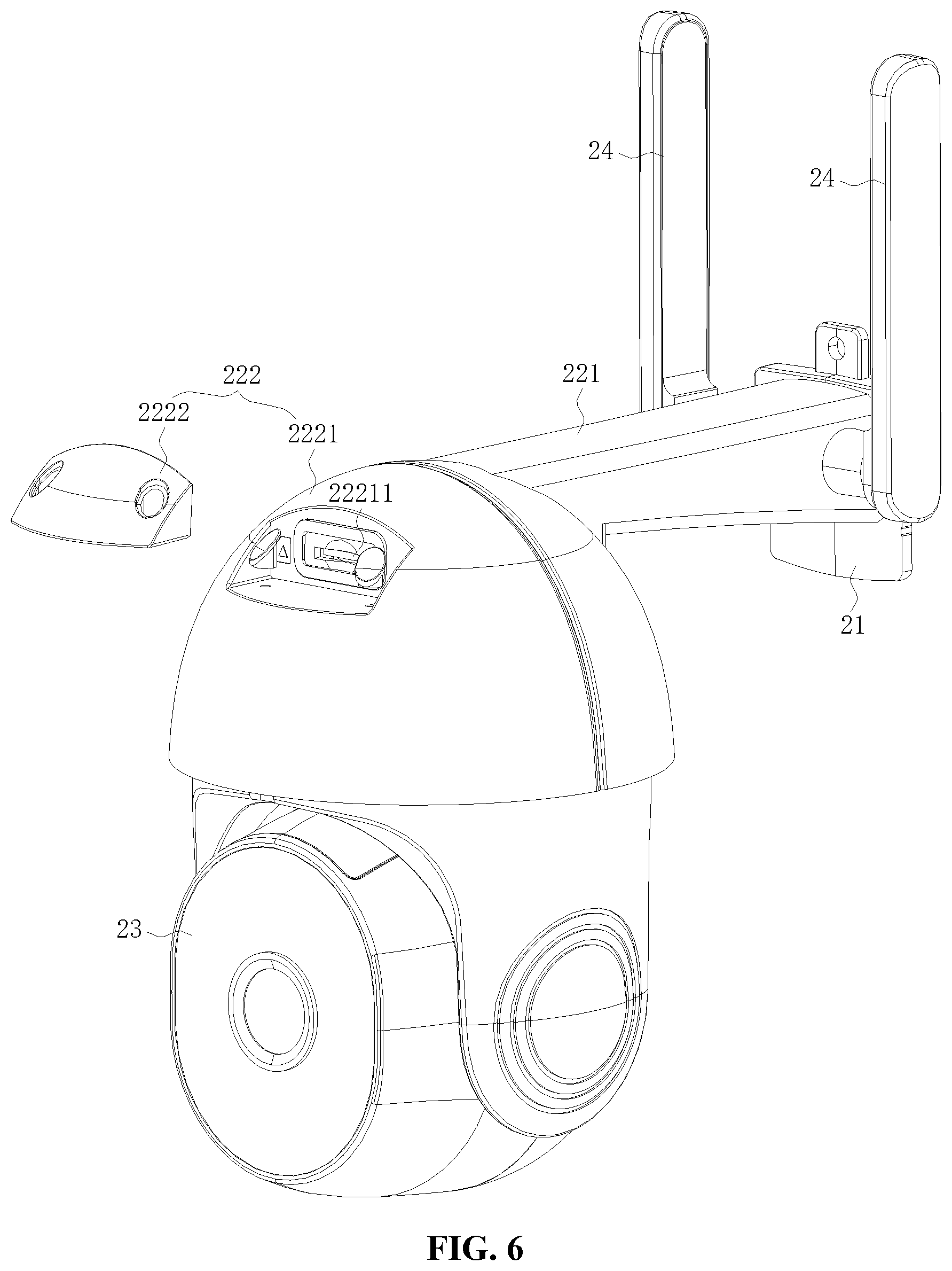 Patent US12308784 Figure 6 – Easy-to-install solar surveillance apparatus